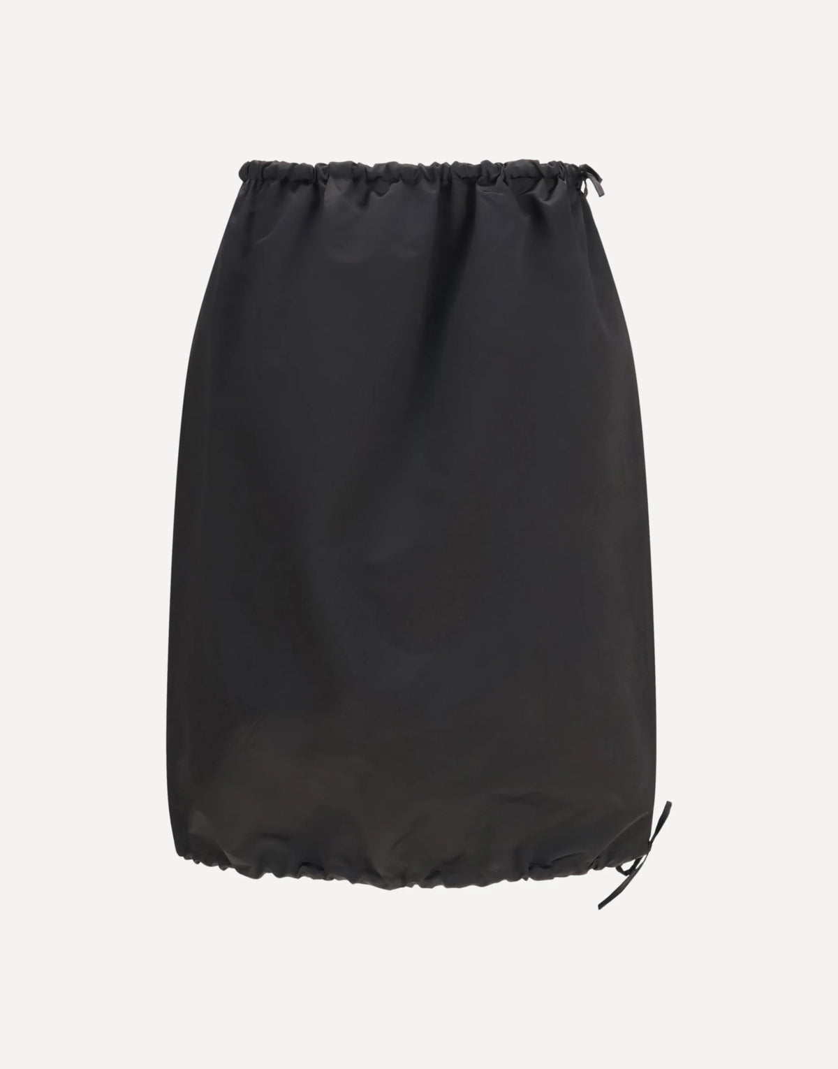 Prada Satin Midi Skirt With Drawstring