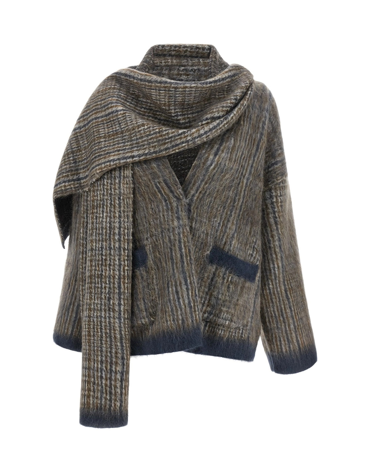 Brunello Cucinelli Cardigan With Scarf