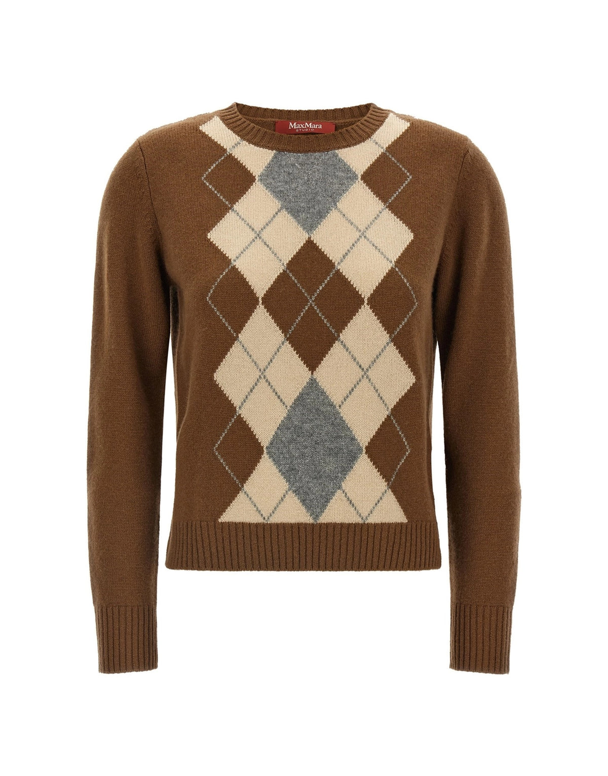 Max Mara Faraone Argyle Sweater