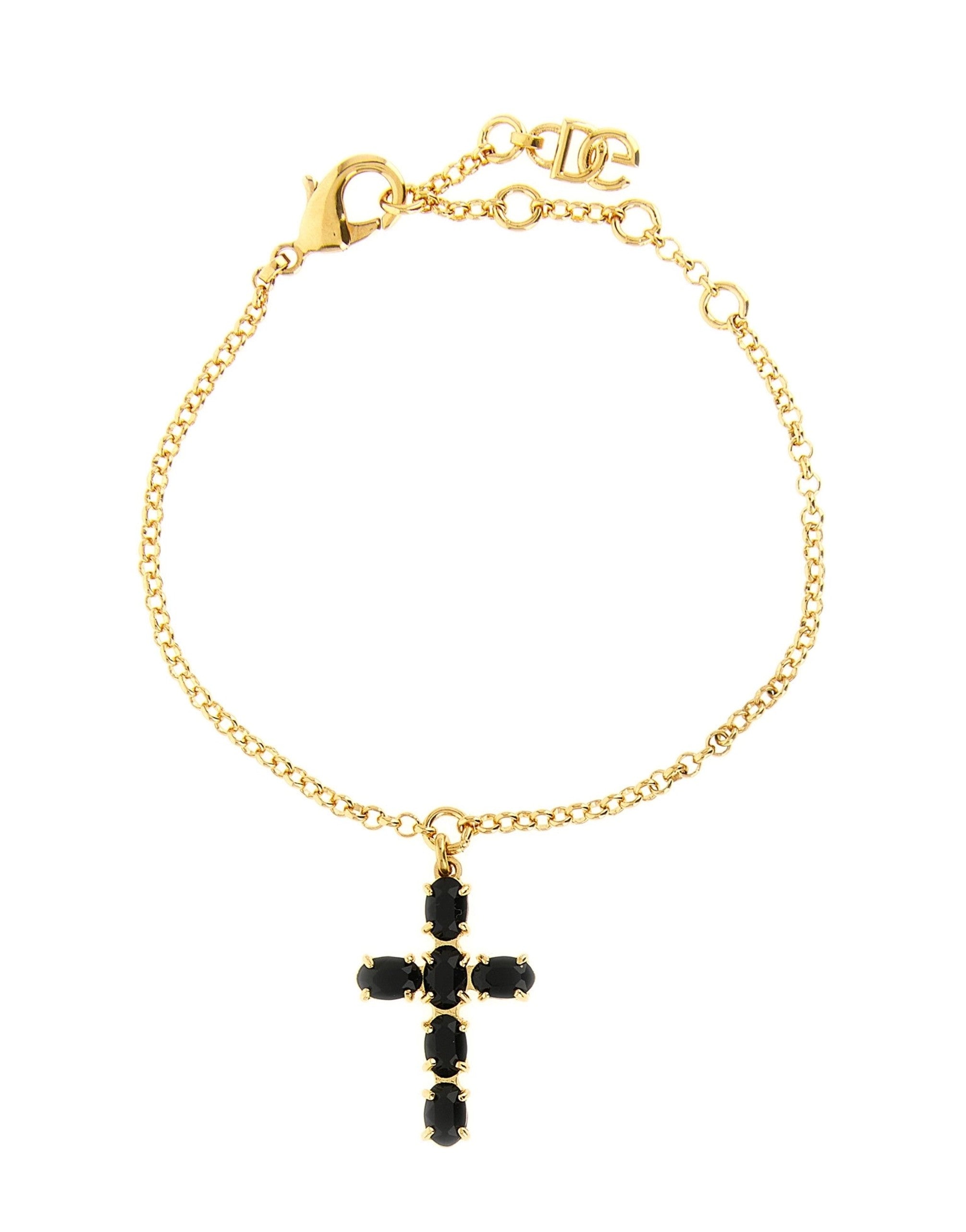 Dolce & Gabbana Crystal Cross Bracelet