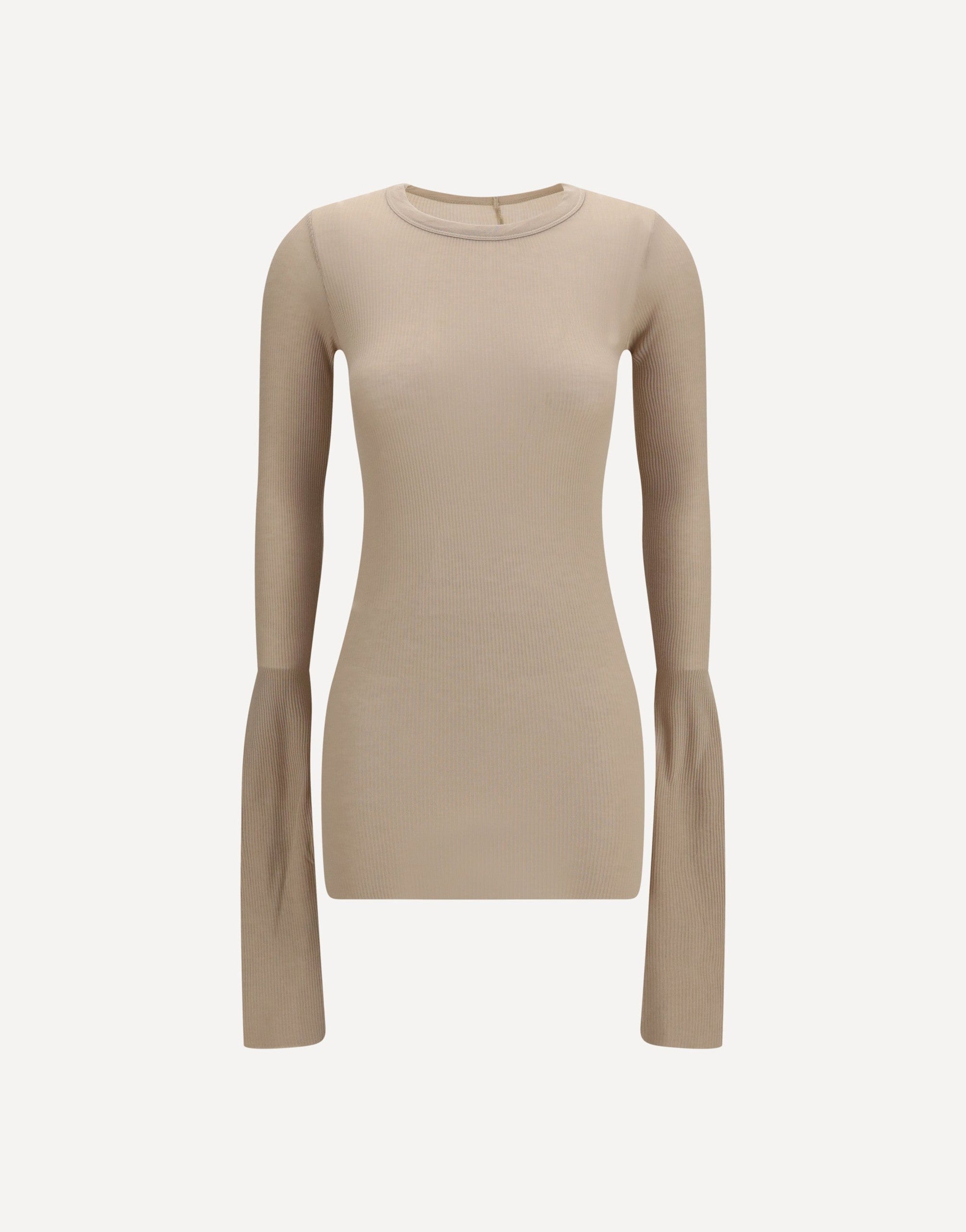 Rick Owens Long-Sleeve Ribbed Top
