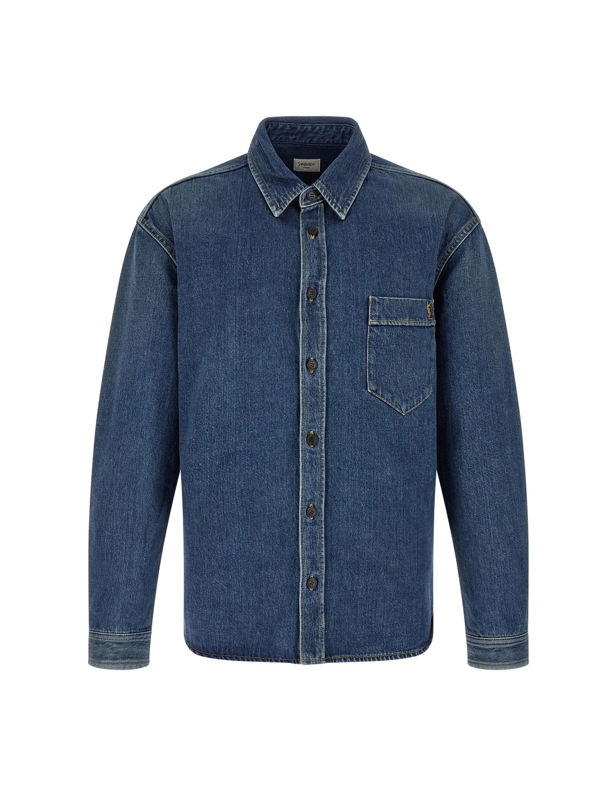 Saint Laurent Cassandre Denim Shirt