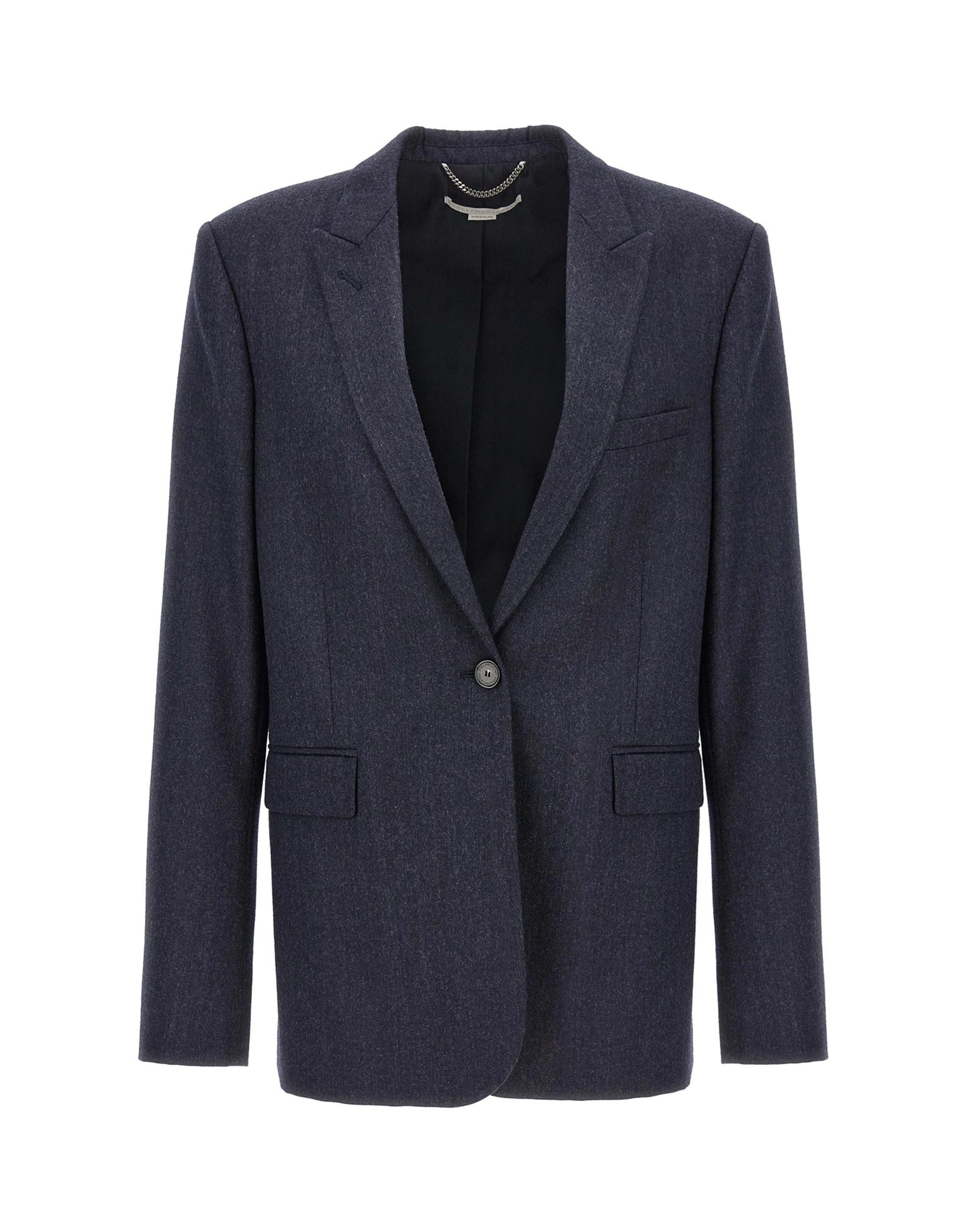 Stella McCartney بليزر صوف بصف واحد