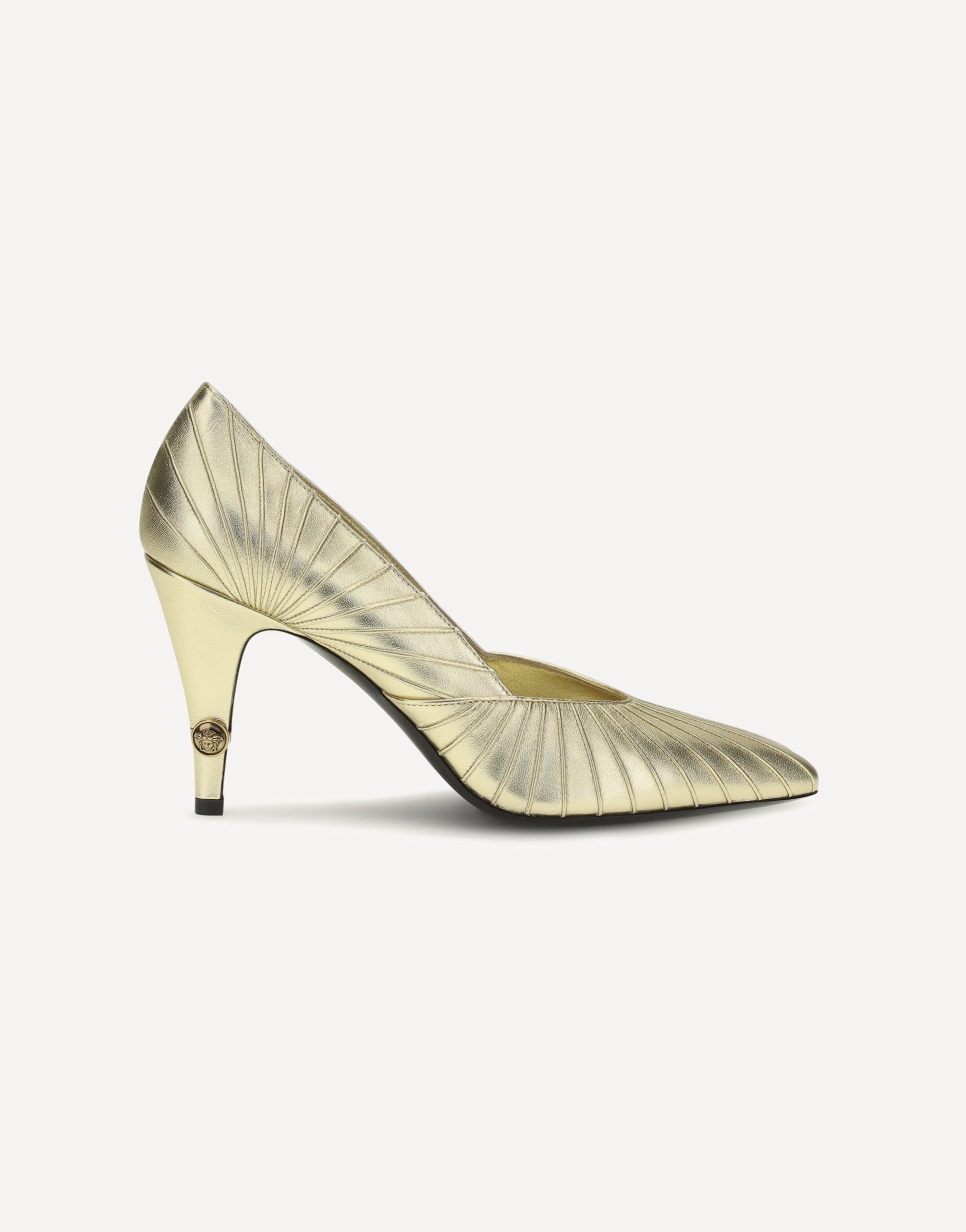 Versace Metallic Leather Pumps