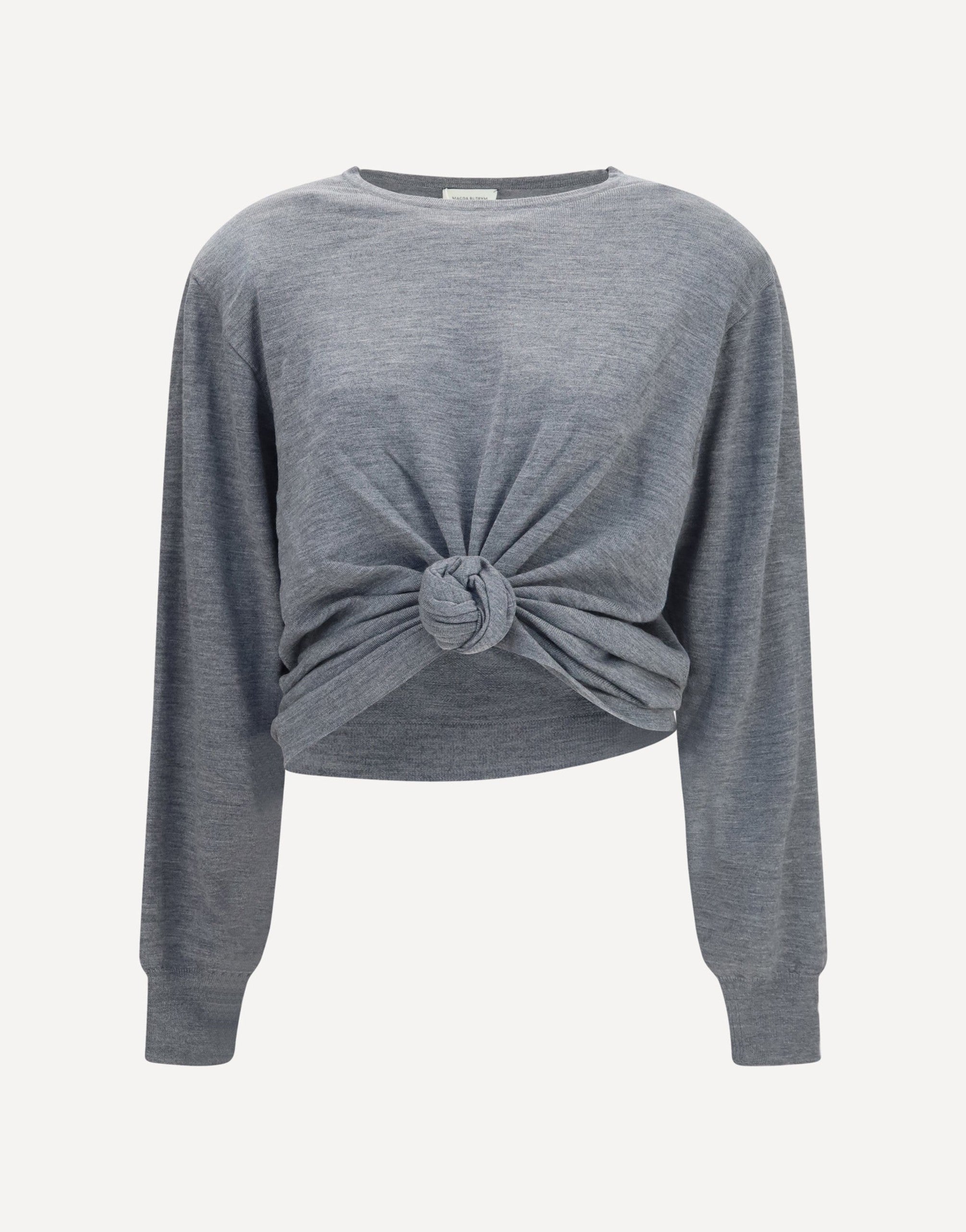 Magda Butrym Long-Sleeve Knot T-Shirt