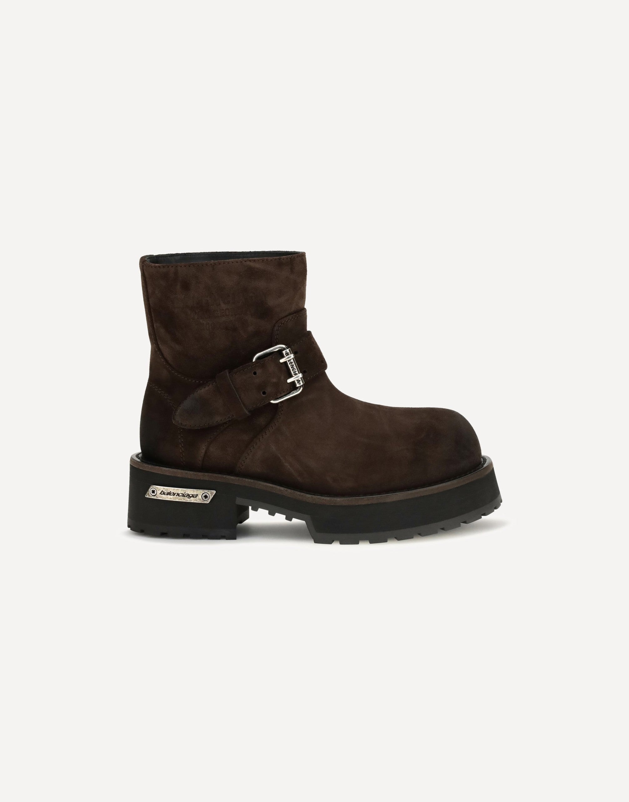 Balenciaga Venom Mini Waxed Suede Ankle Boots