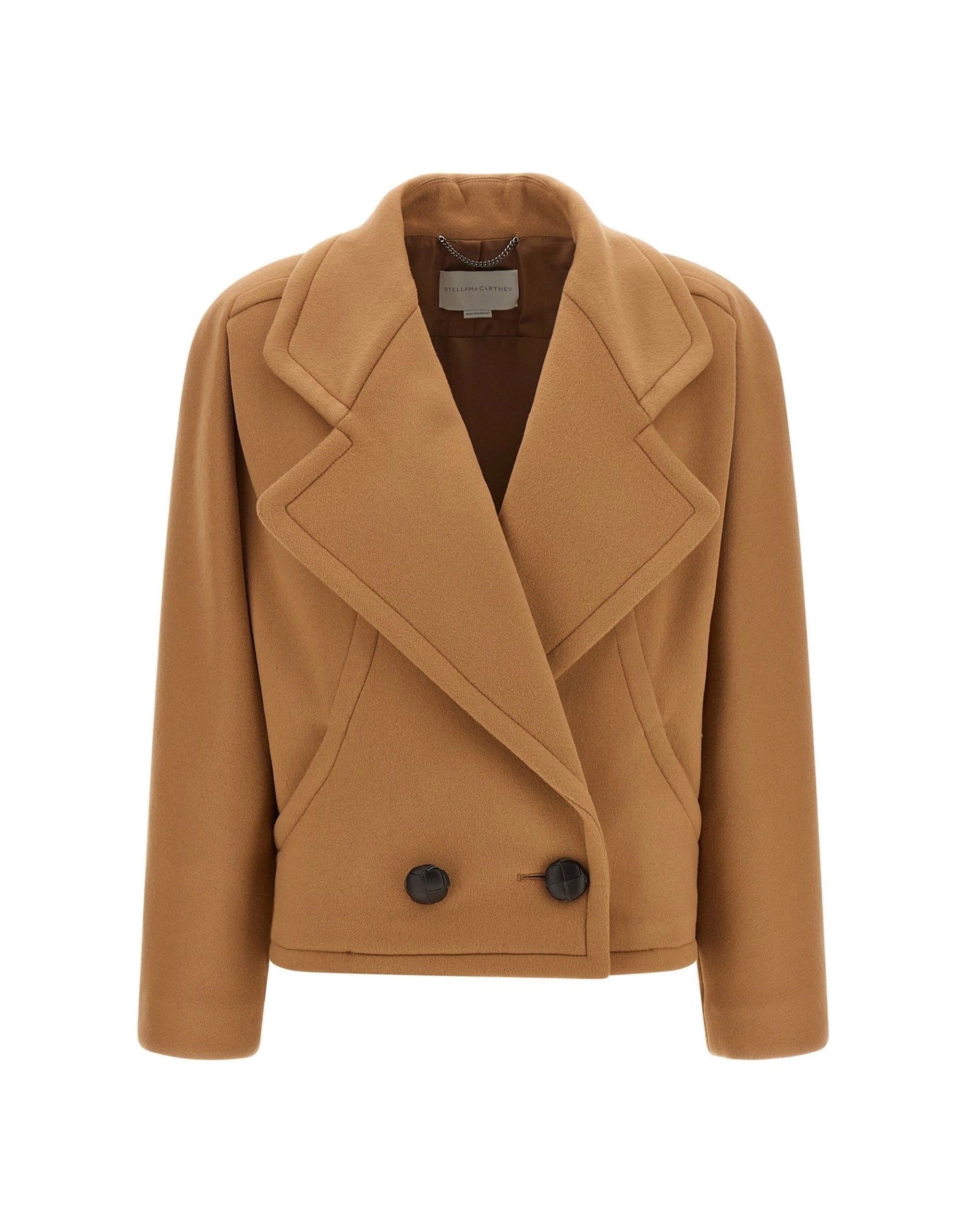 Stella McCartney Double-Breasted Wool Short Coat