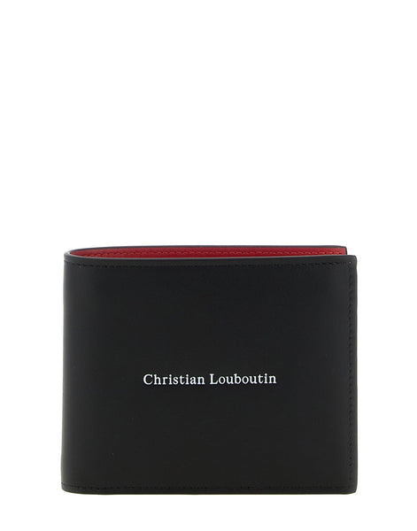 Christian Louboutin 黒赤 財布 Christian Louboutin Canopy Bi-Fold Wallet | Sendegaro