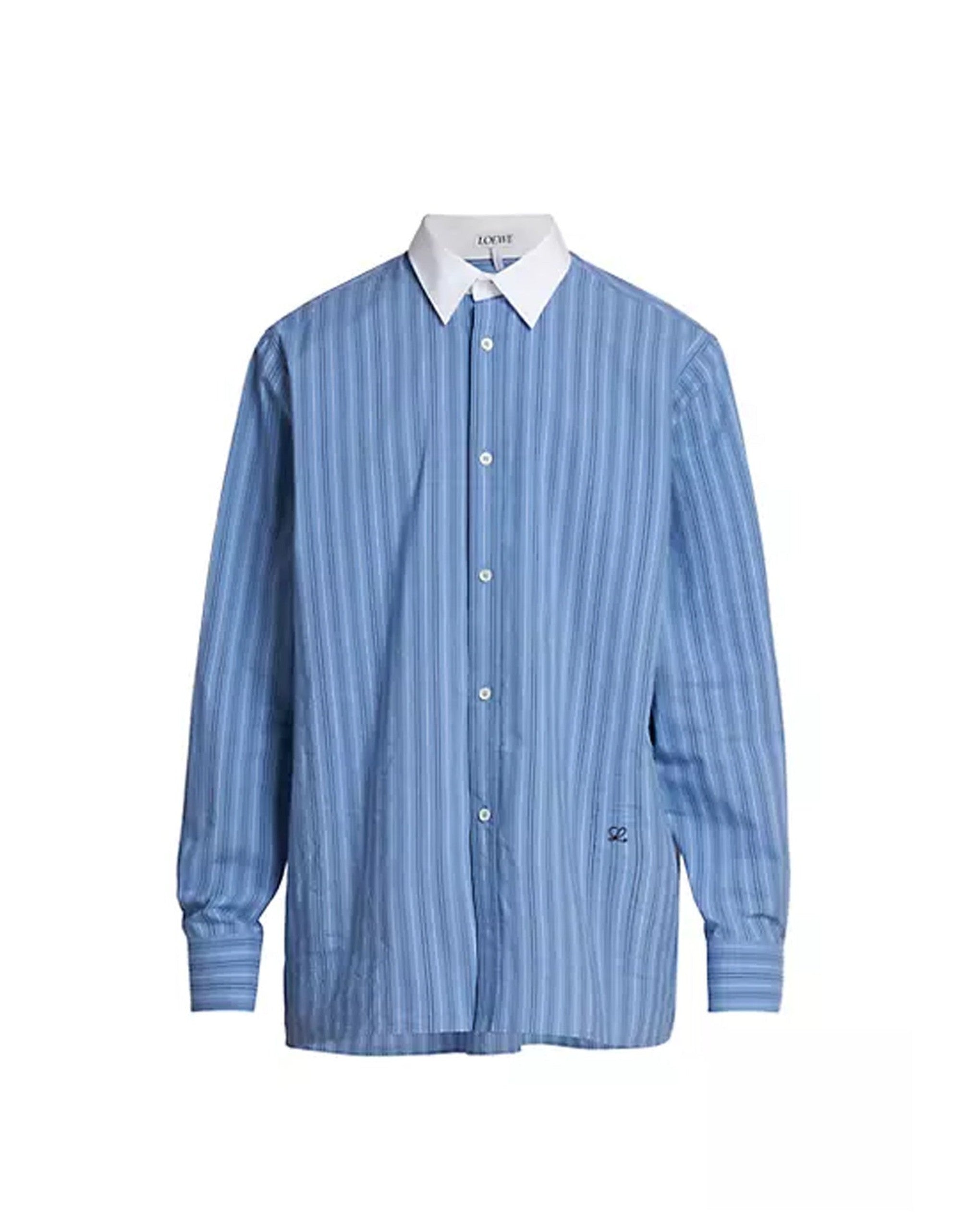 Striped Cotton Long-Sleeve Shirt