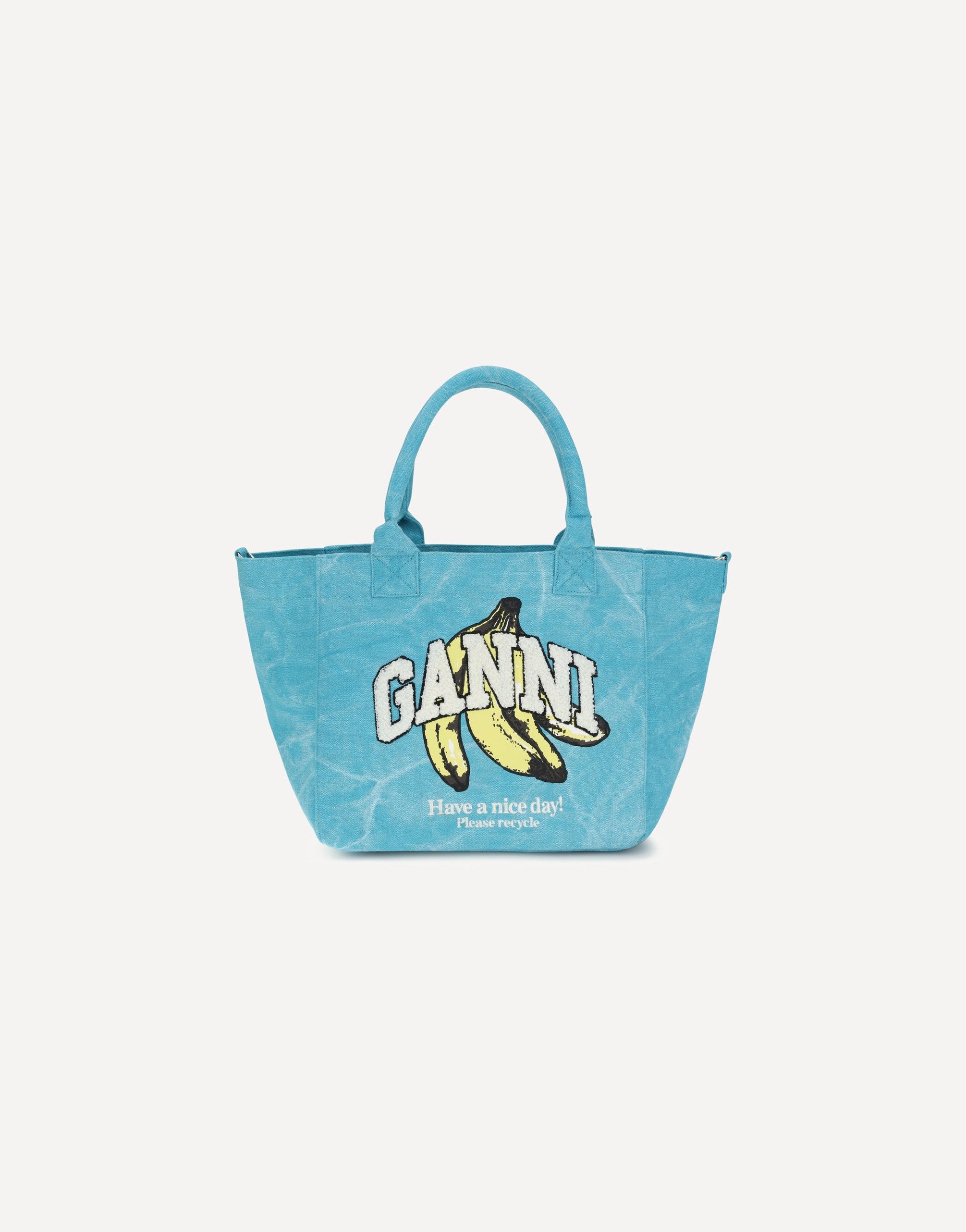 Ganni Banana Print Tote Bag