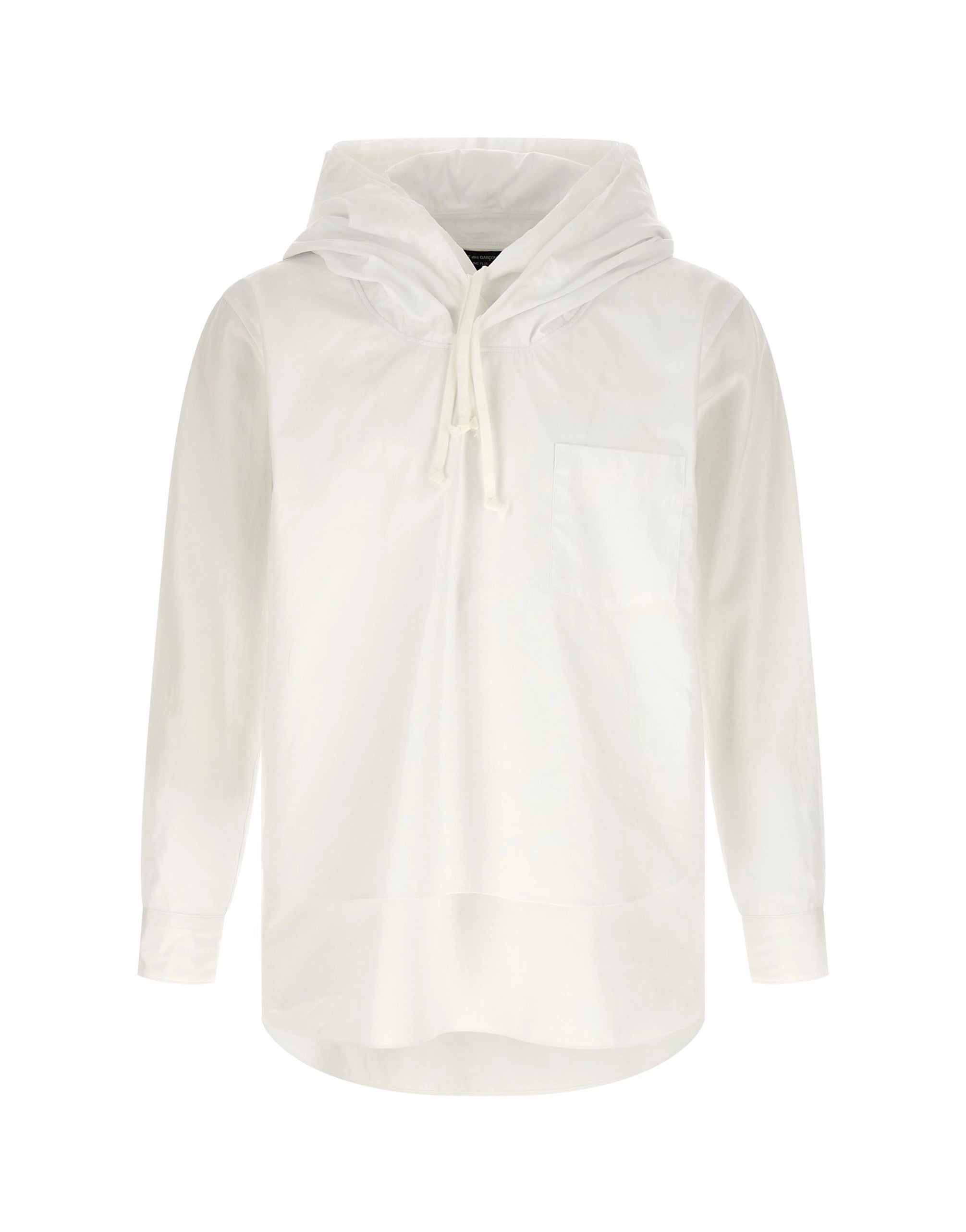 Comme Des Garçons Double Layer Cotton Poplin Blouse