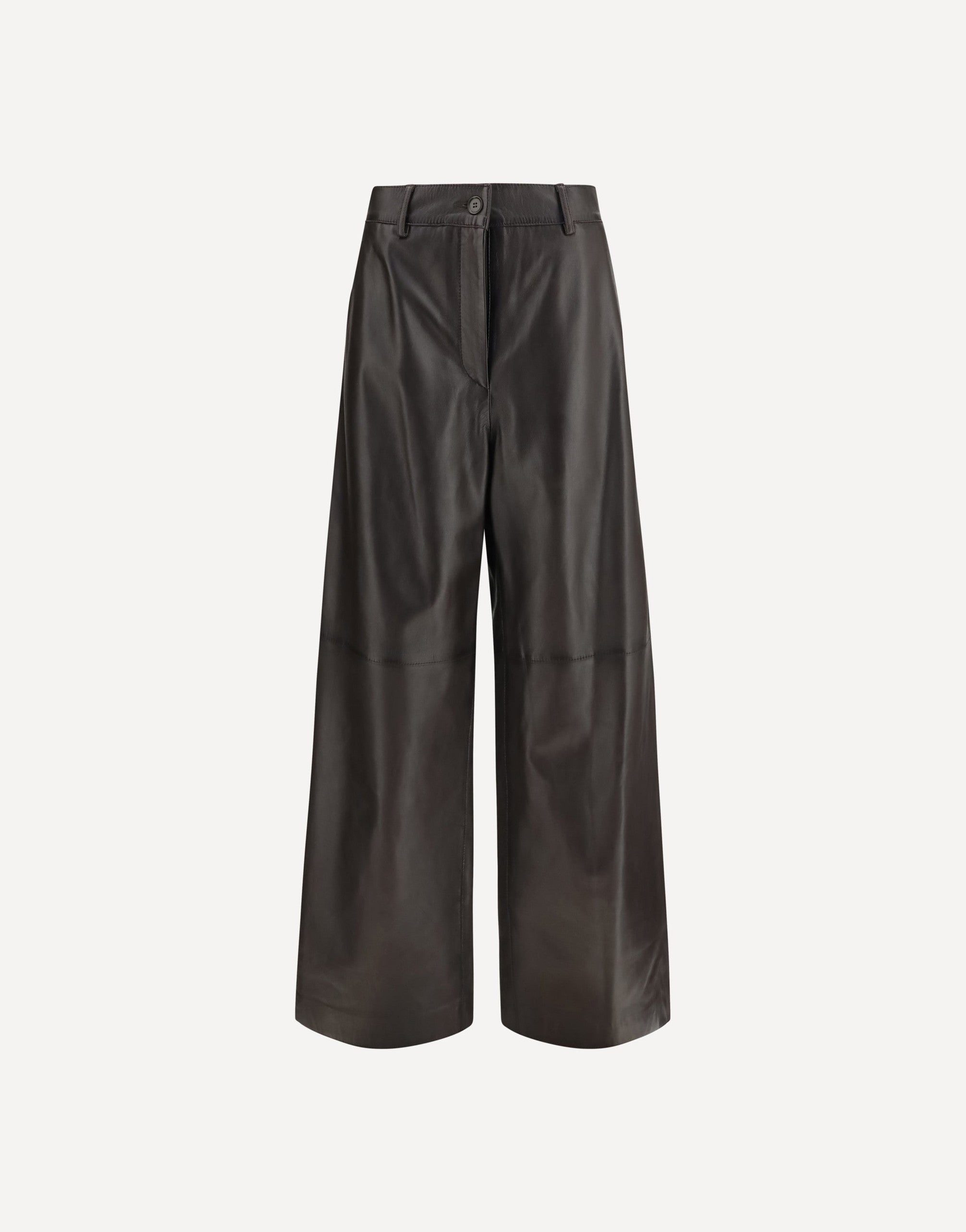 P.A.R.O.S.H. Leather Wide-Leg Pants
