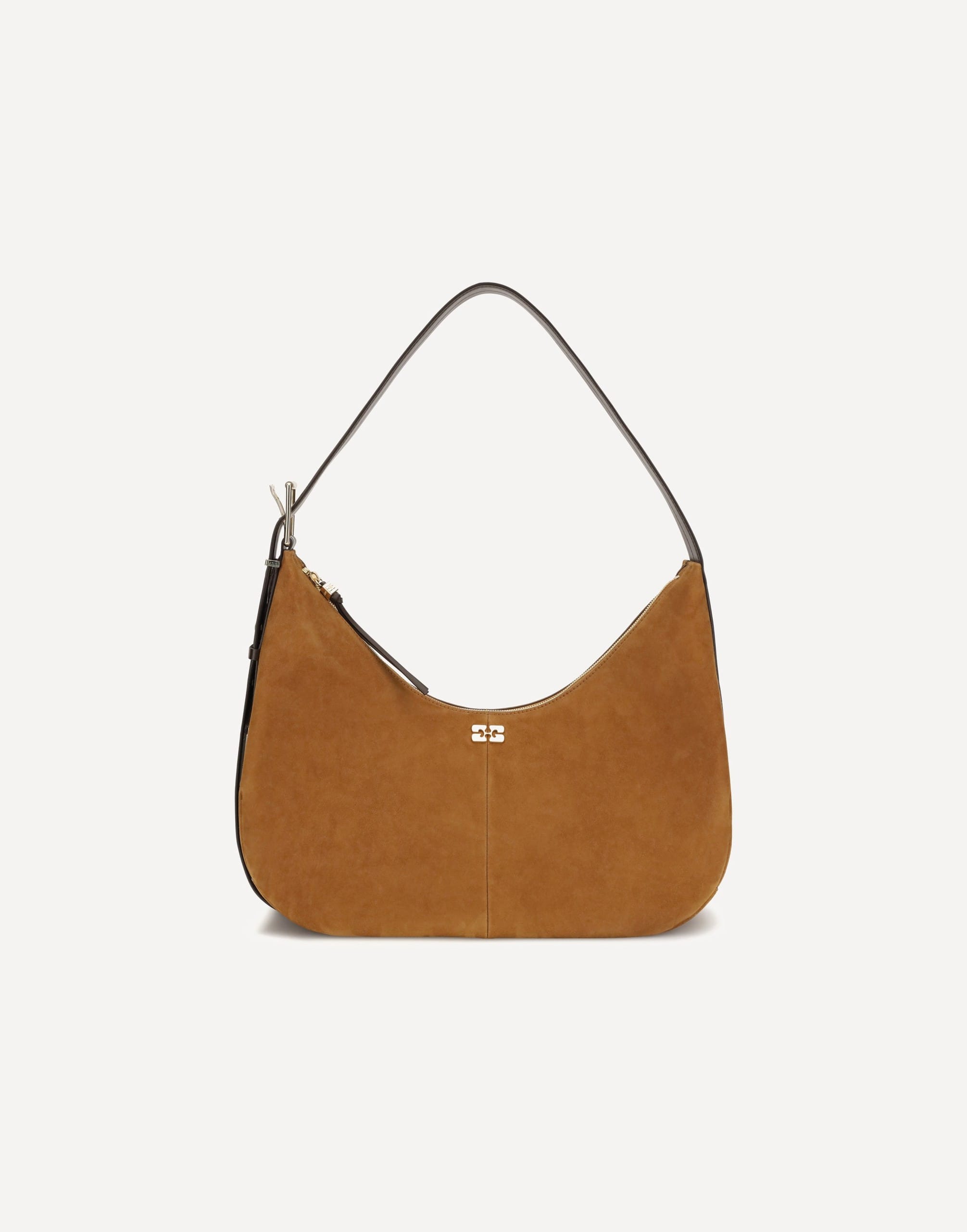 Ganni Suede Vegan Shoulder Bag