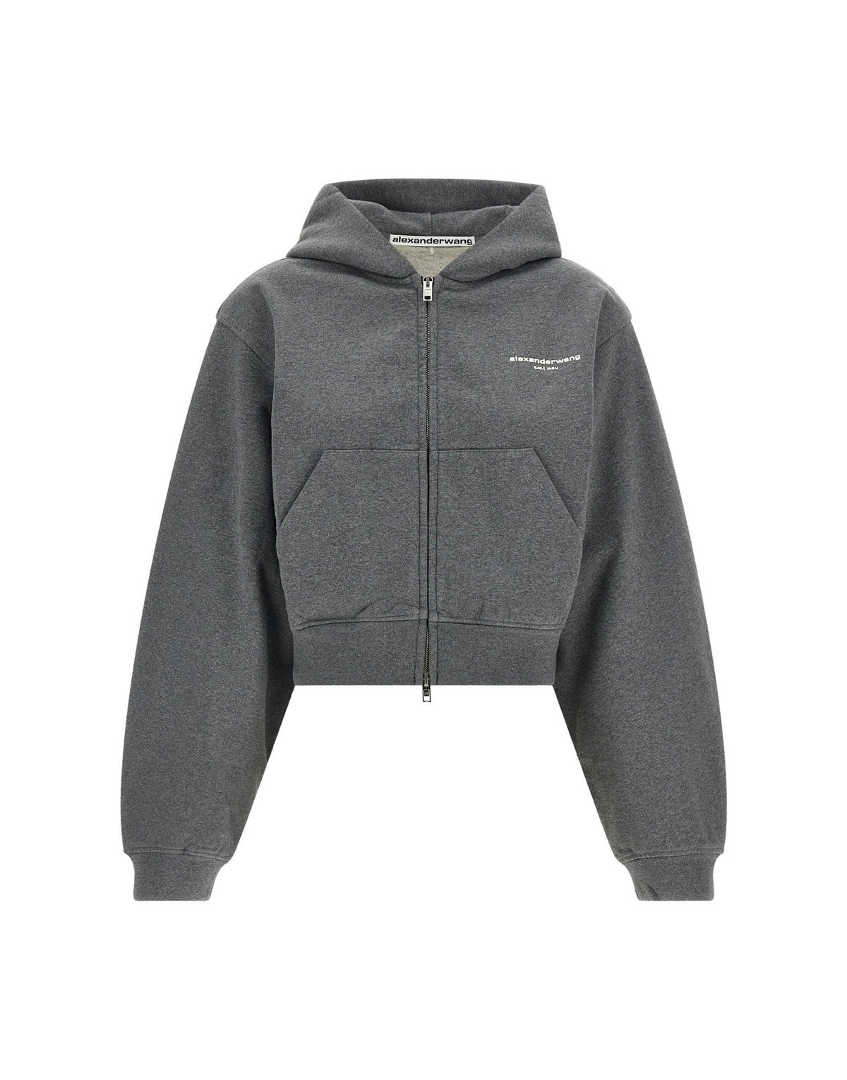 Alexander Wang Logo Zip-Up Sweatshirt