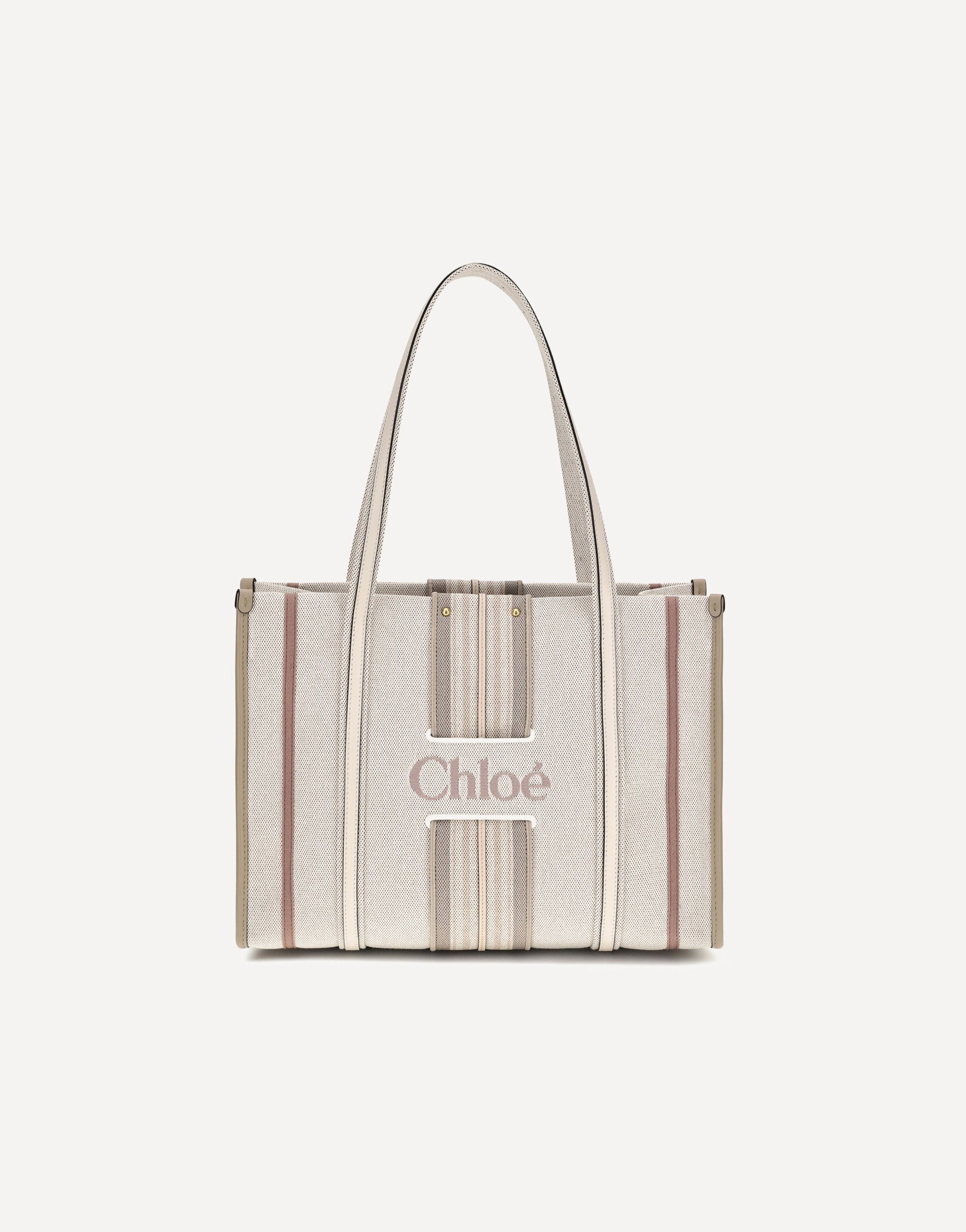 Chloé Woody Loop Canvas Tote Bag