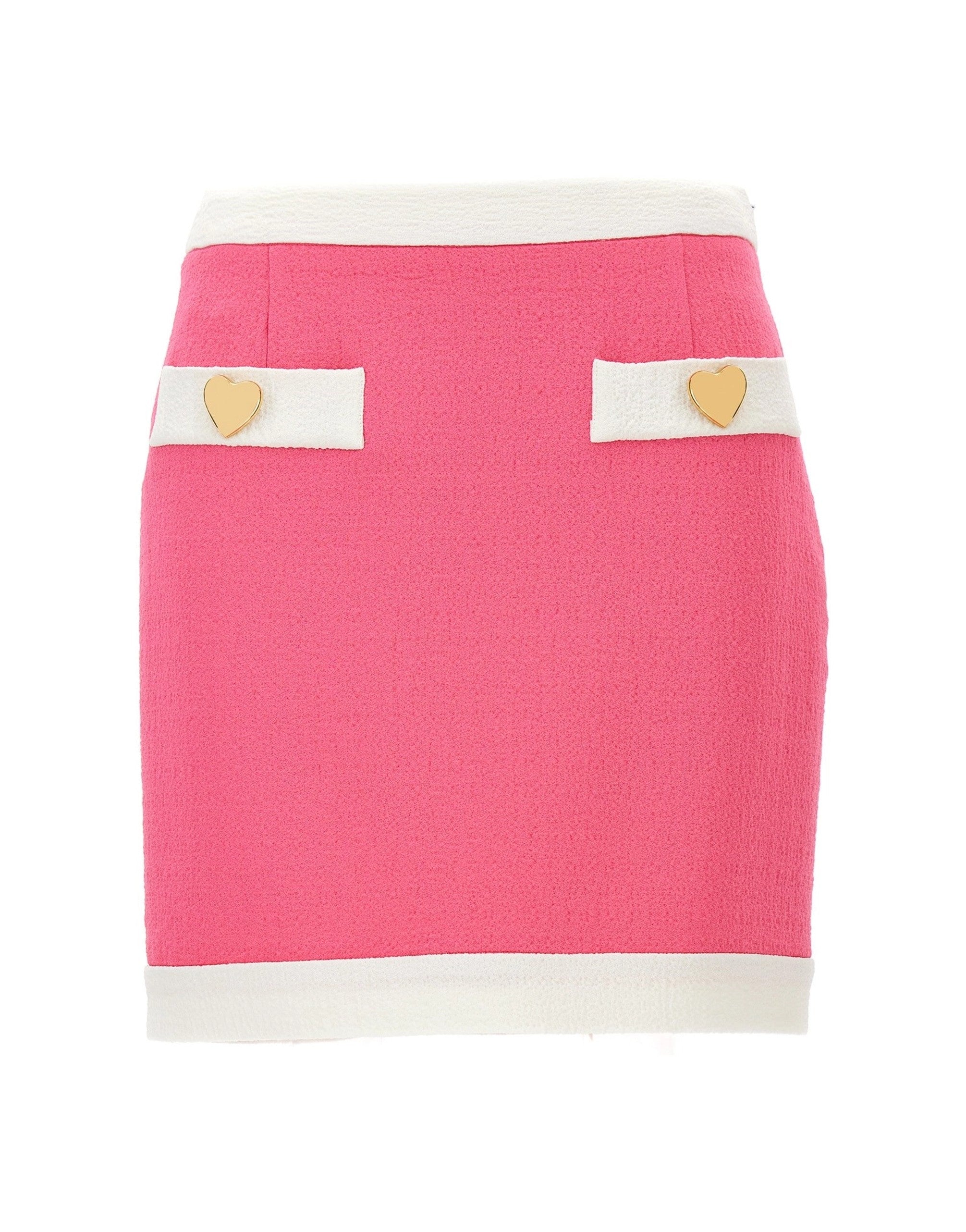 Moschino Heart Buttons Mini Skirt | Sendegaro