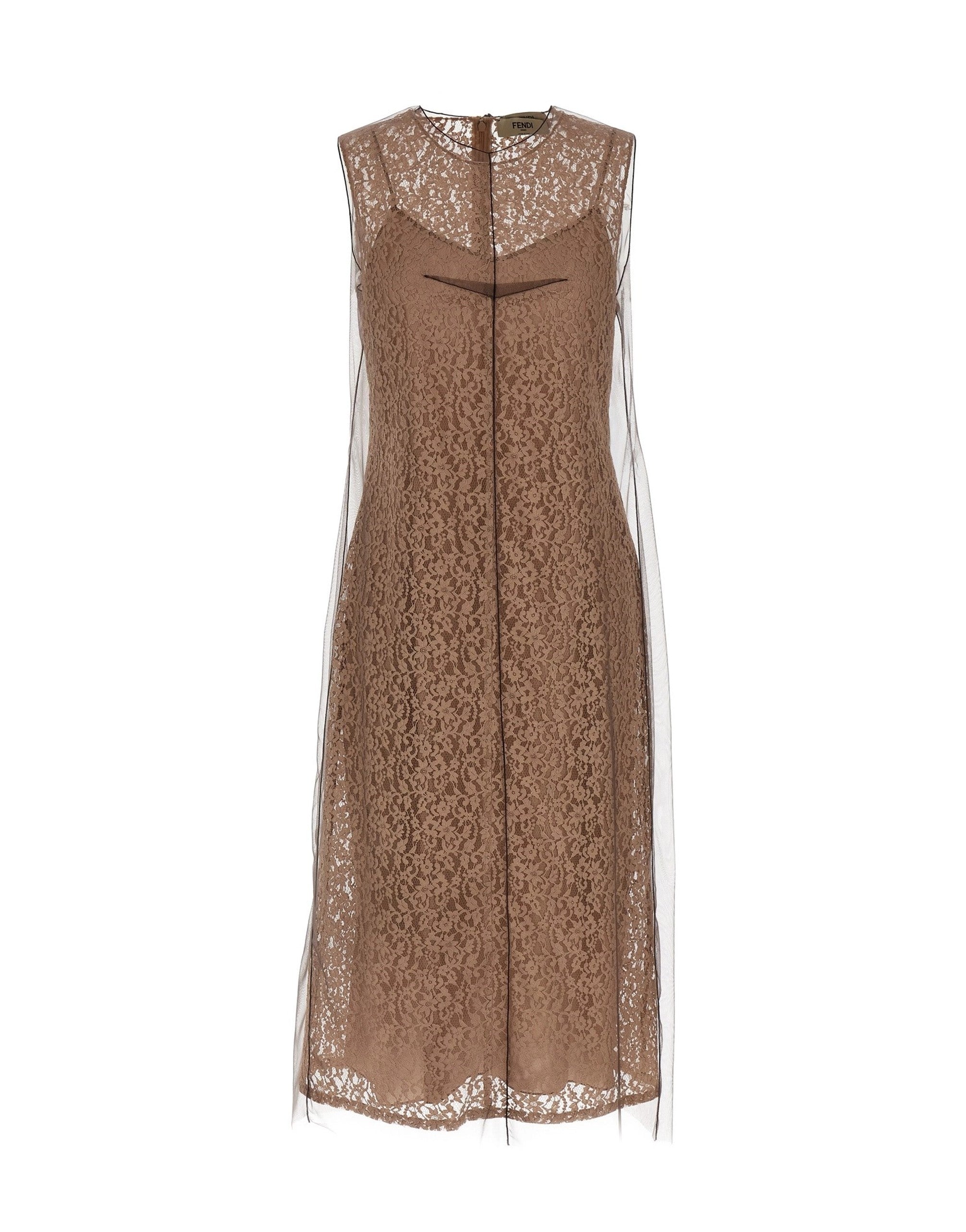 Fendi Floral Lace Midi Dress