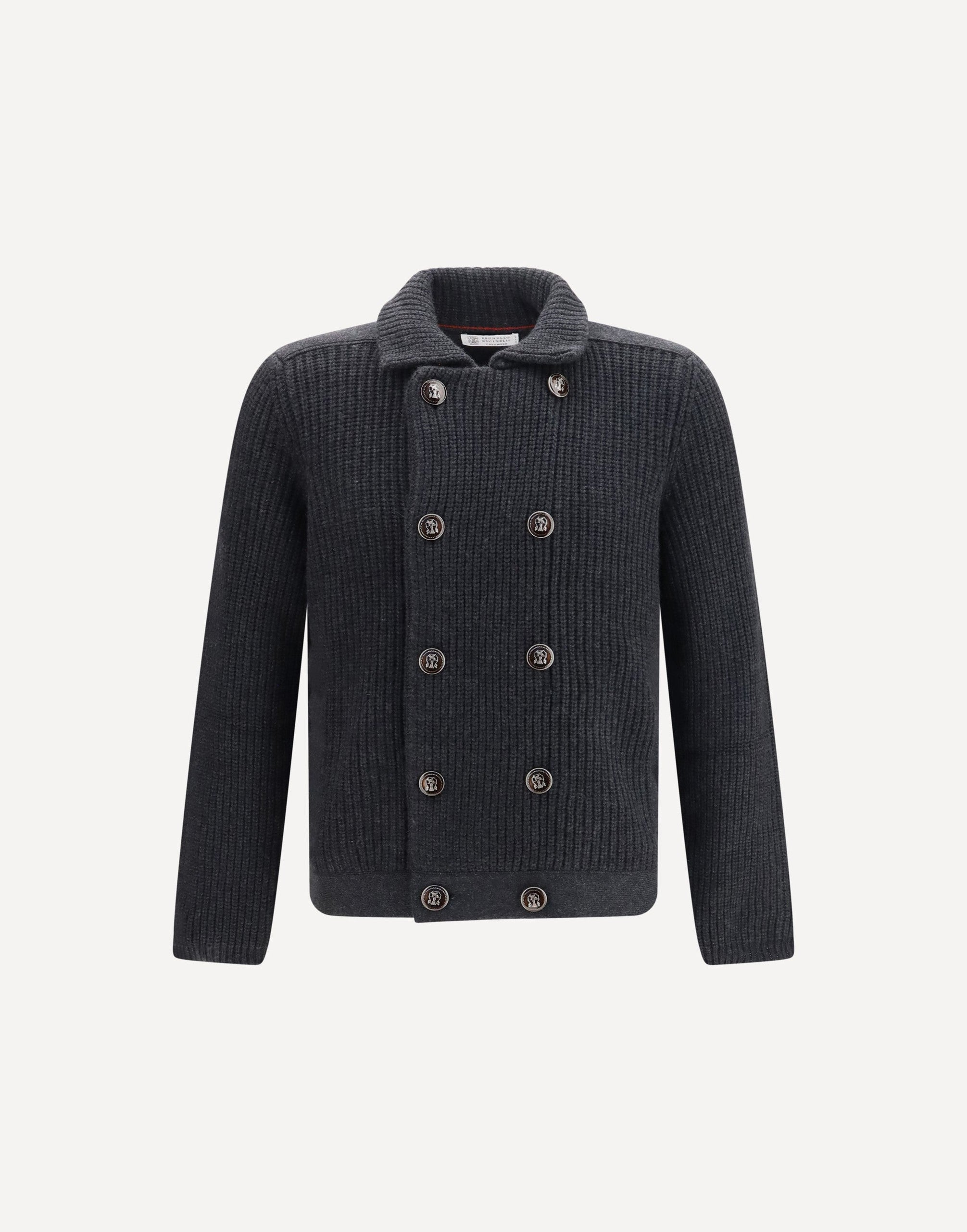 Brunello Cucinelli Marina English Rib Cashmere Cardigan | Sendegaro
