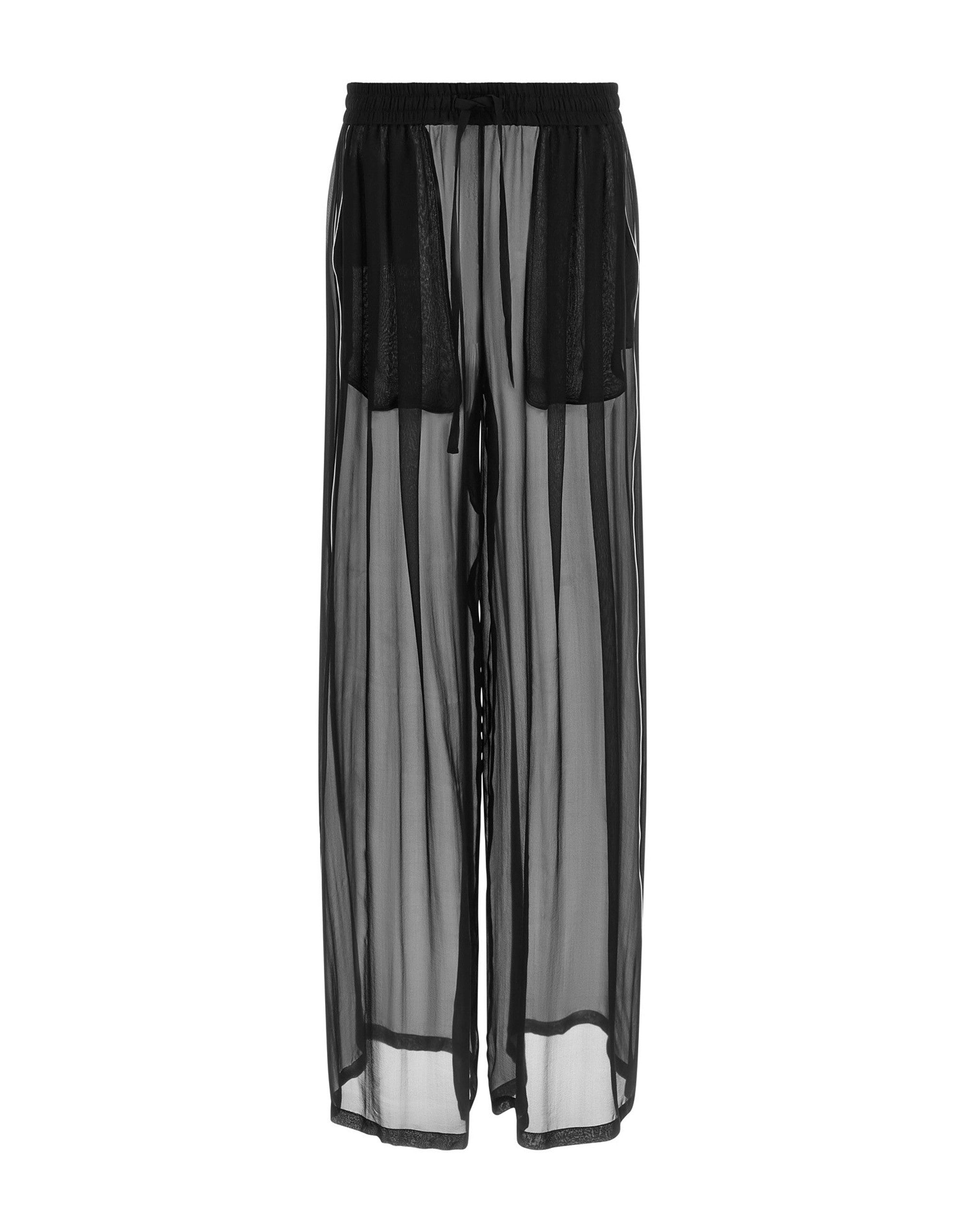 Dolce & Gabbana Wide-Leg Chiffon Pants