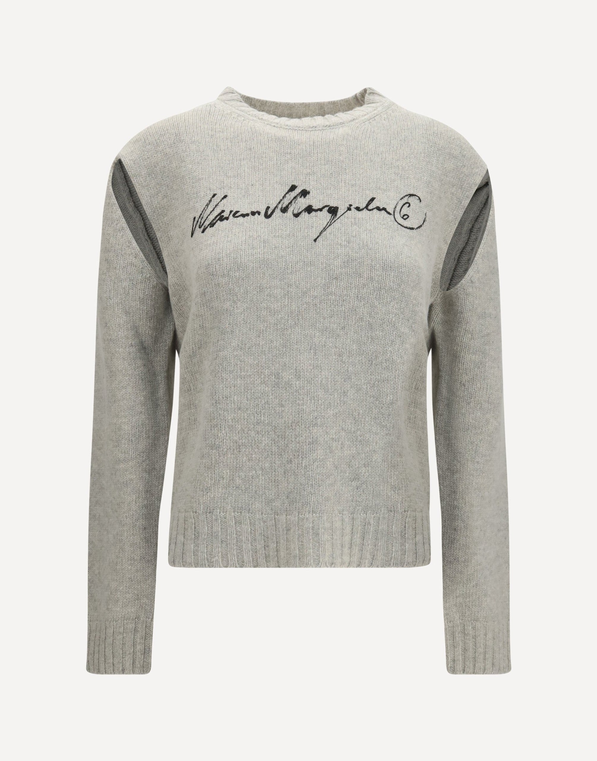 MM6 Maglione lavorato a maglia con scritta logo