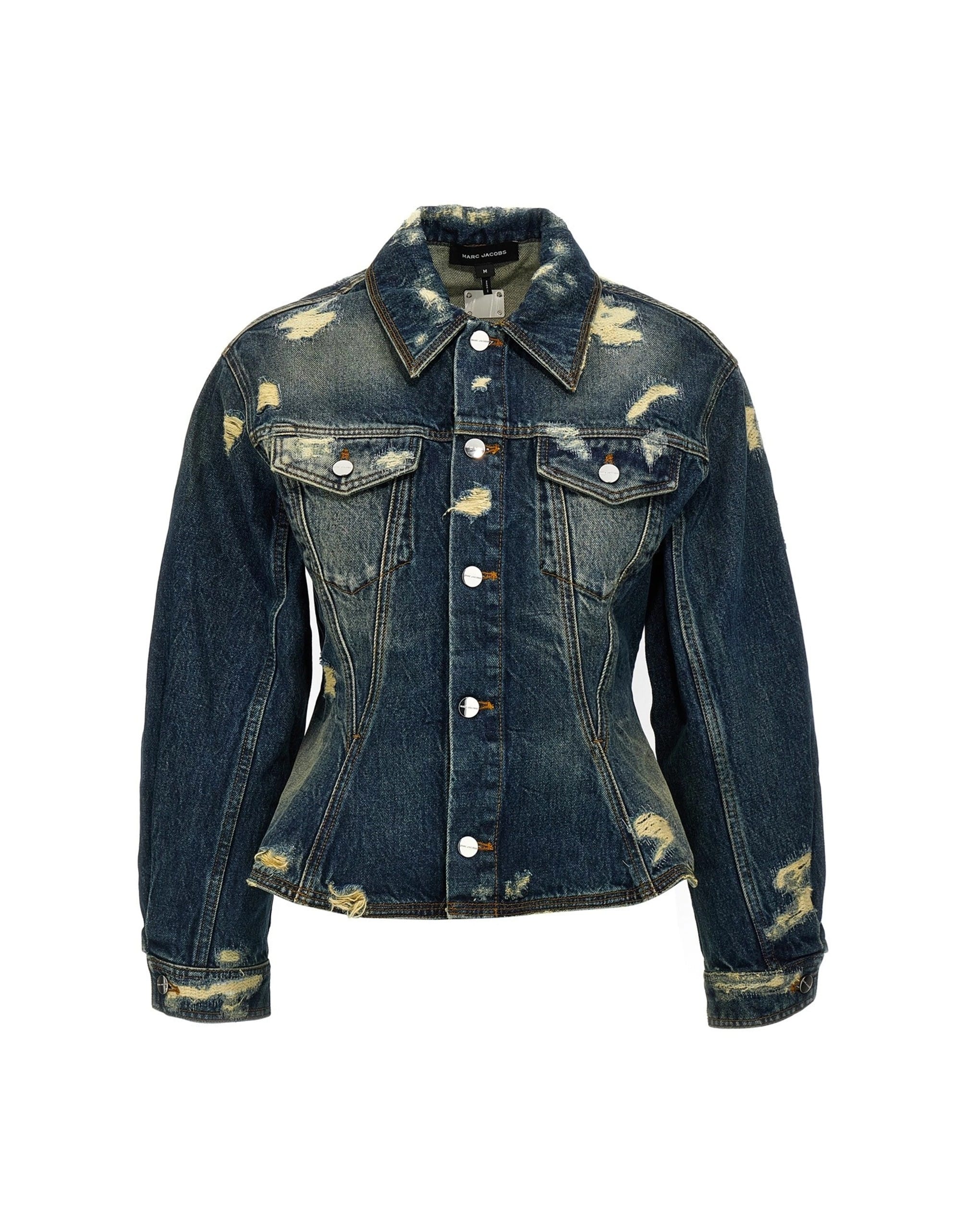 Marc Jacobs Rip And Repair Fluted Denim Jacket