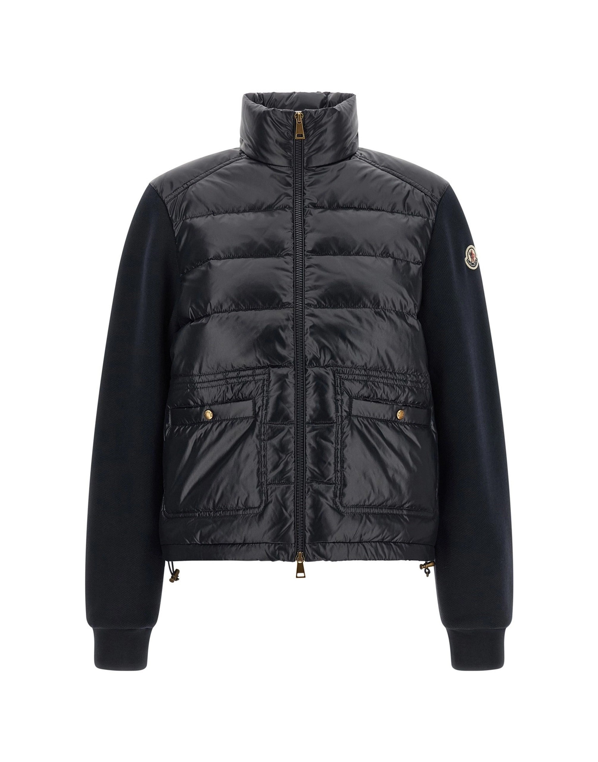 Moncler Two-Material Padded Cardigan