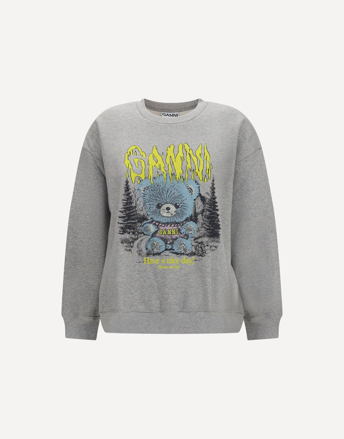 Ganni Isoli Teddy Forest Sweatshirt