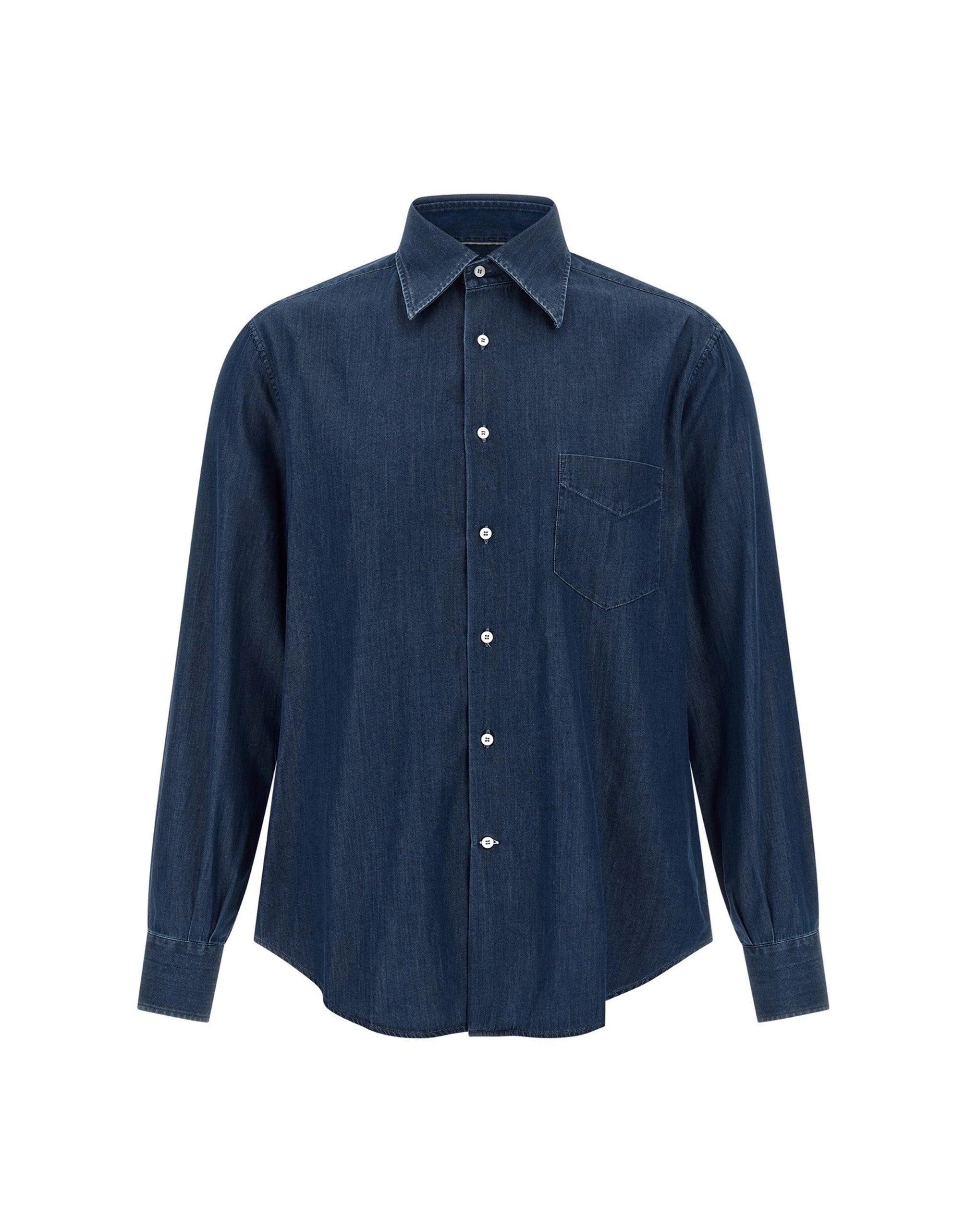 Brunello Cucinelli Lightweight Denim Shirt | Sendegaro JP