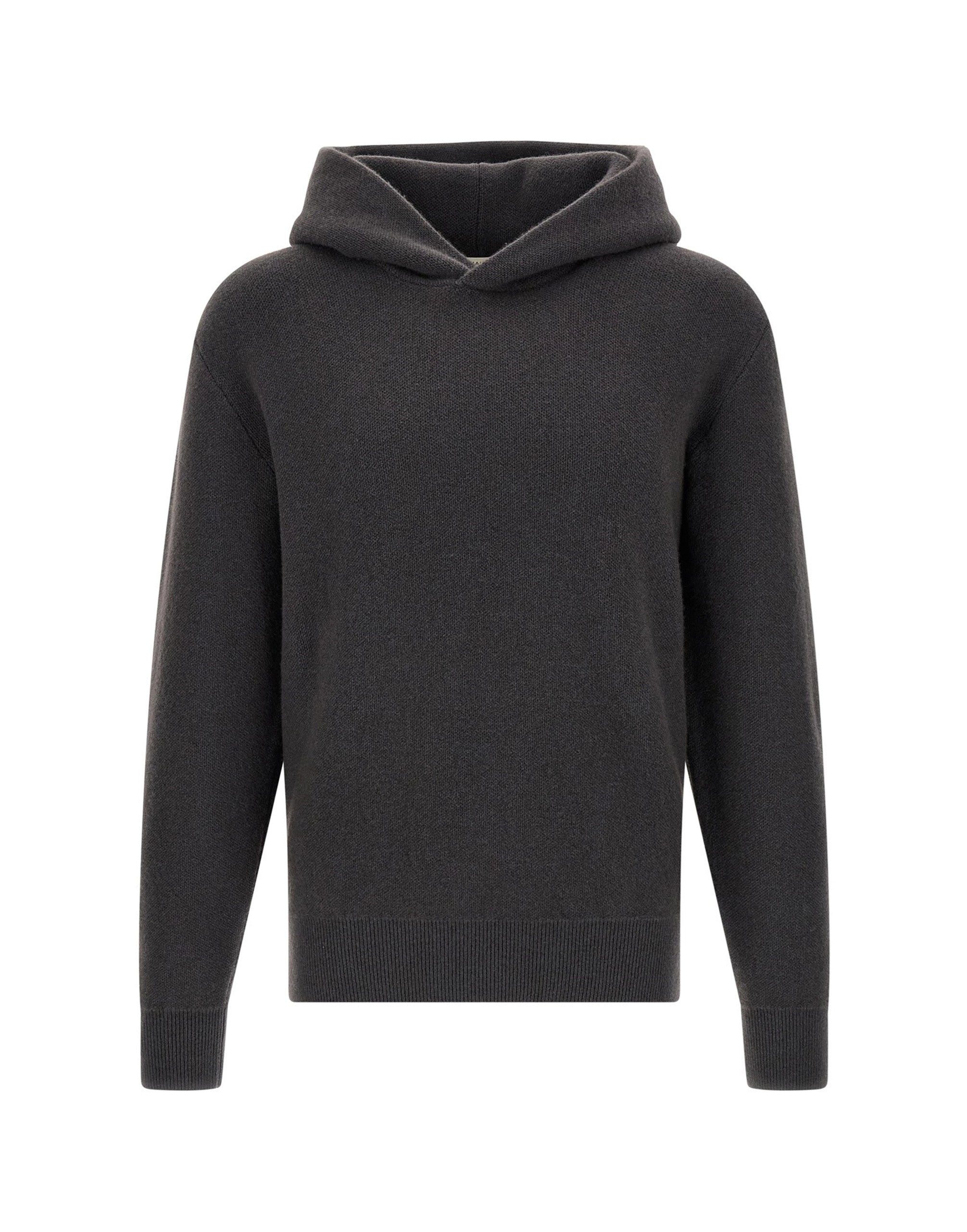 Lemaire Grey Cashmere Hooded Sweater