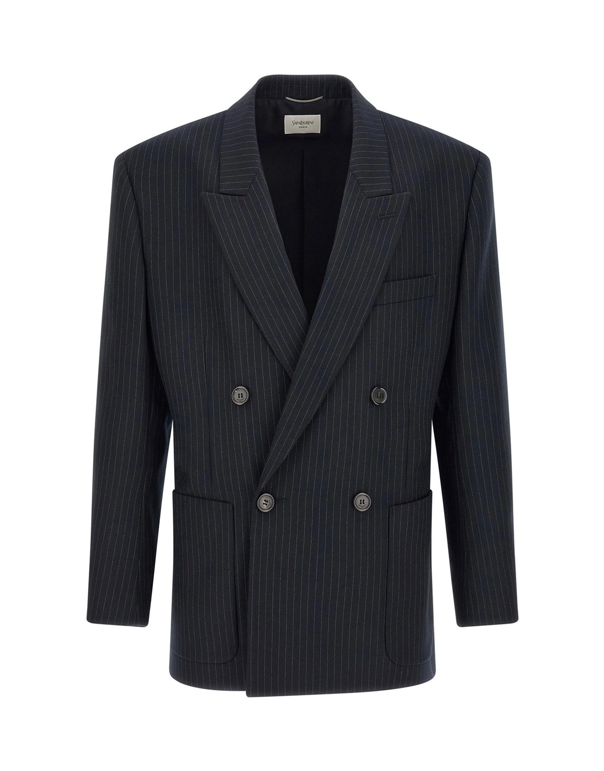 Saint Laurent Pinstriped Double-Breasted Blazer