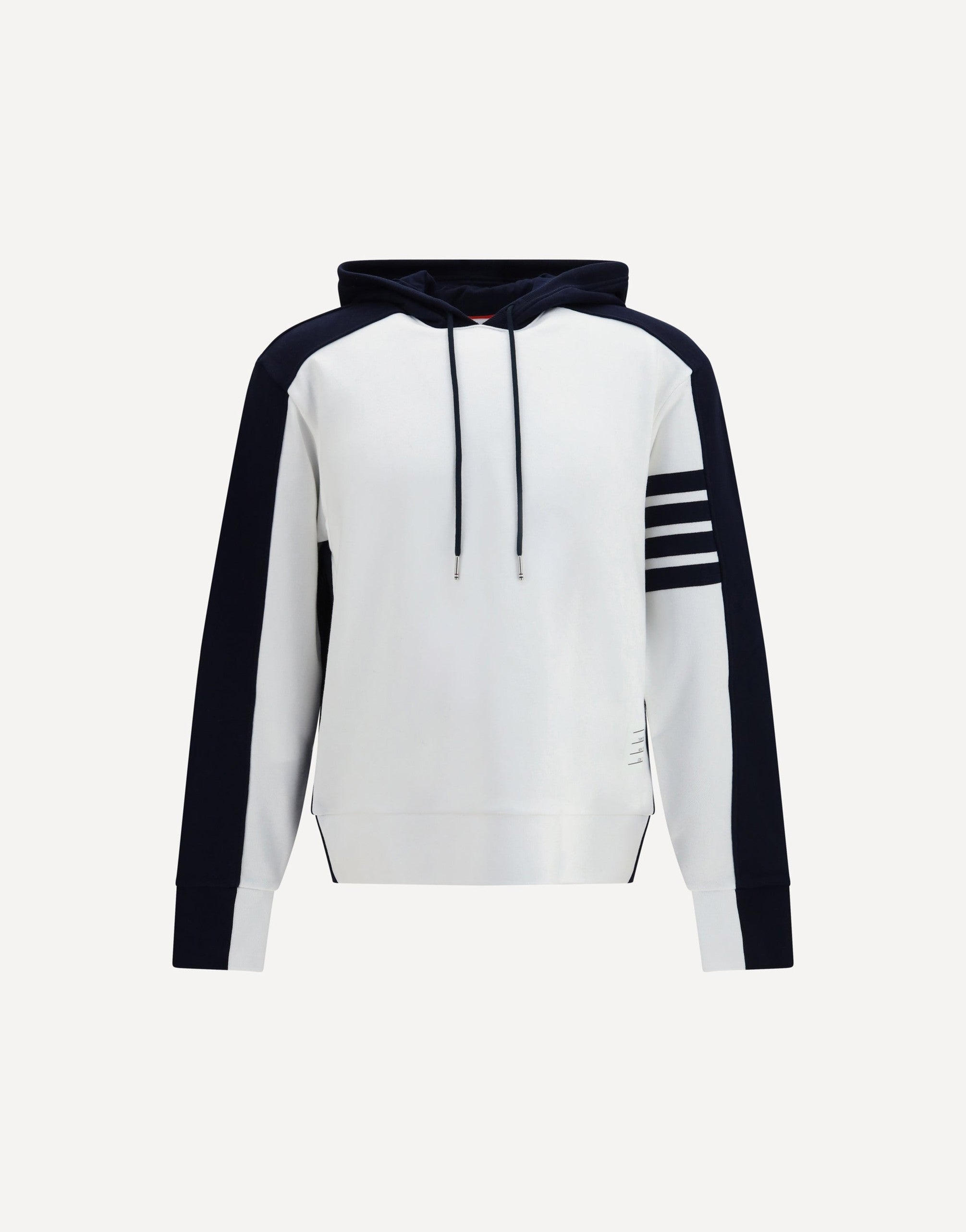 Thom Browne Loopback Colorblock Hooded Sweatshirt