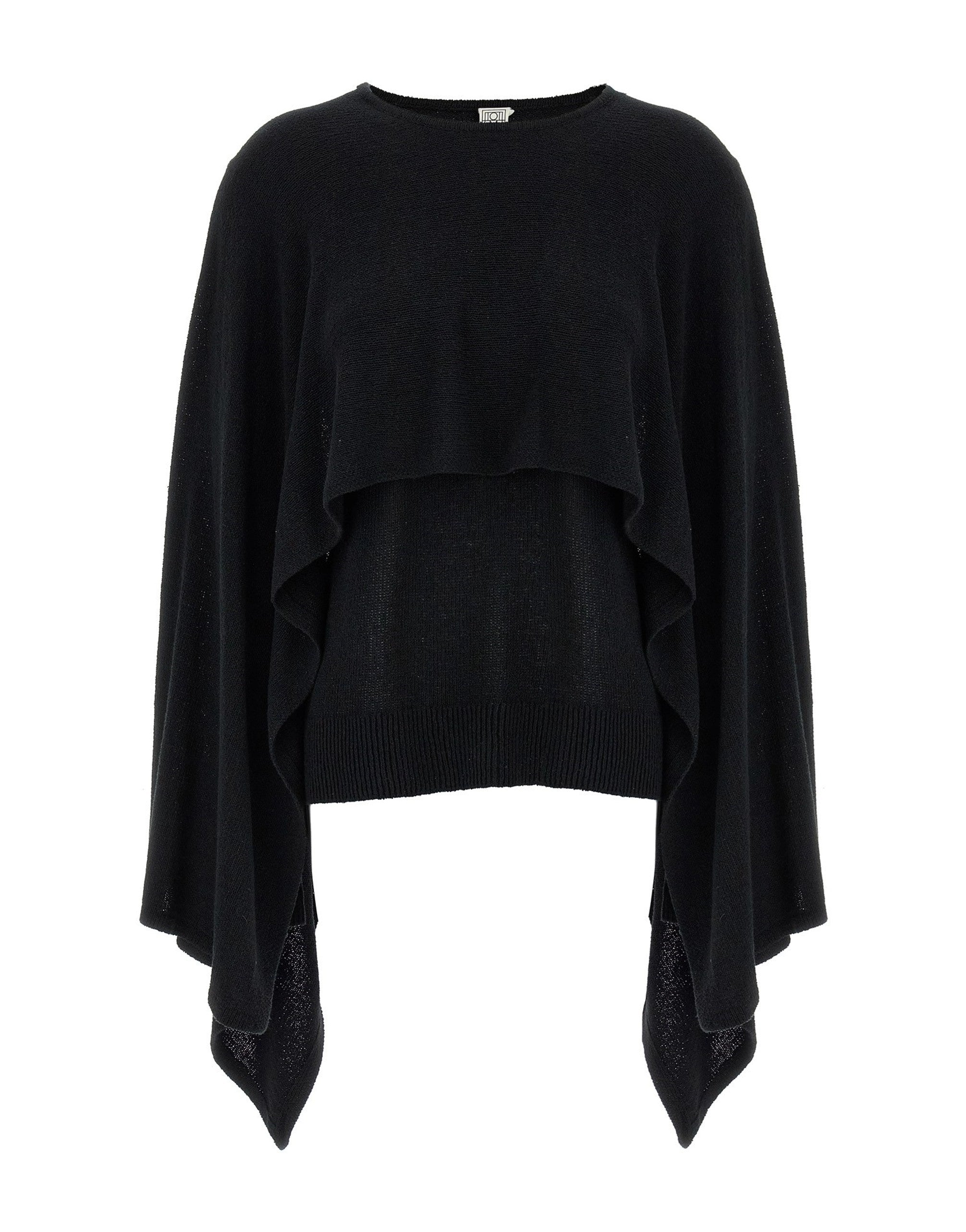 TOTEME Cape Knitted Silk Sweater