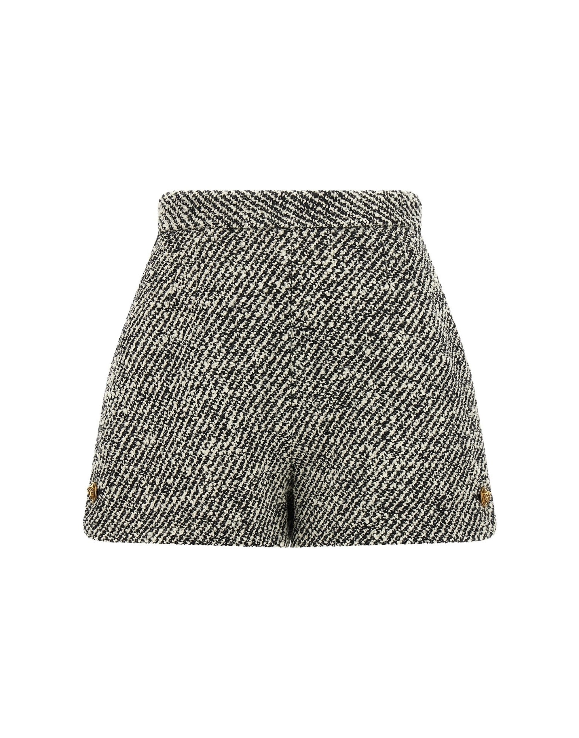 Versace Bouclé Wool Medusa Shorts