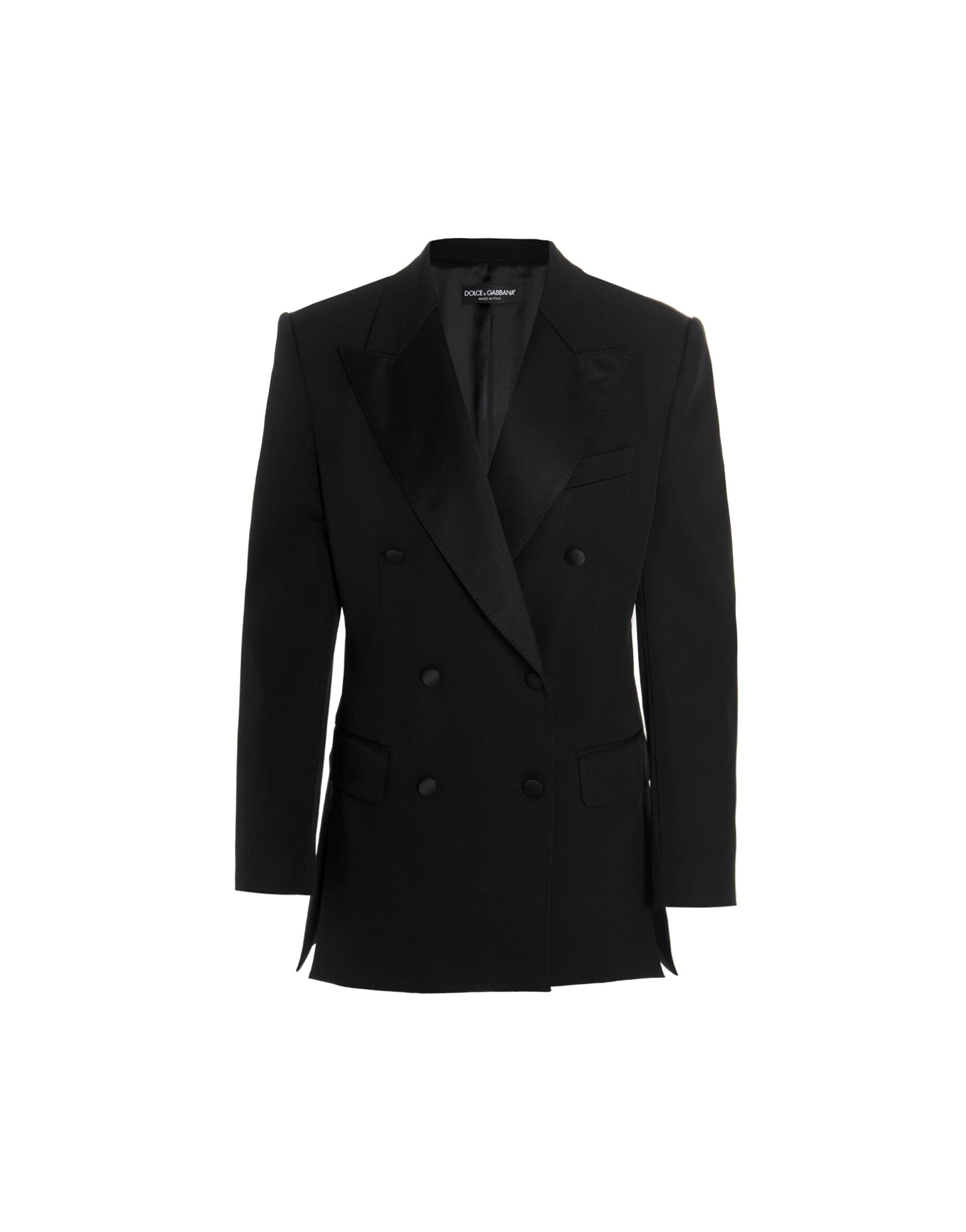 Dolce & Gabbana Padded Shoulder Double-Breasted Blazer Jacket