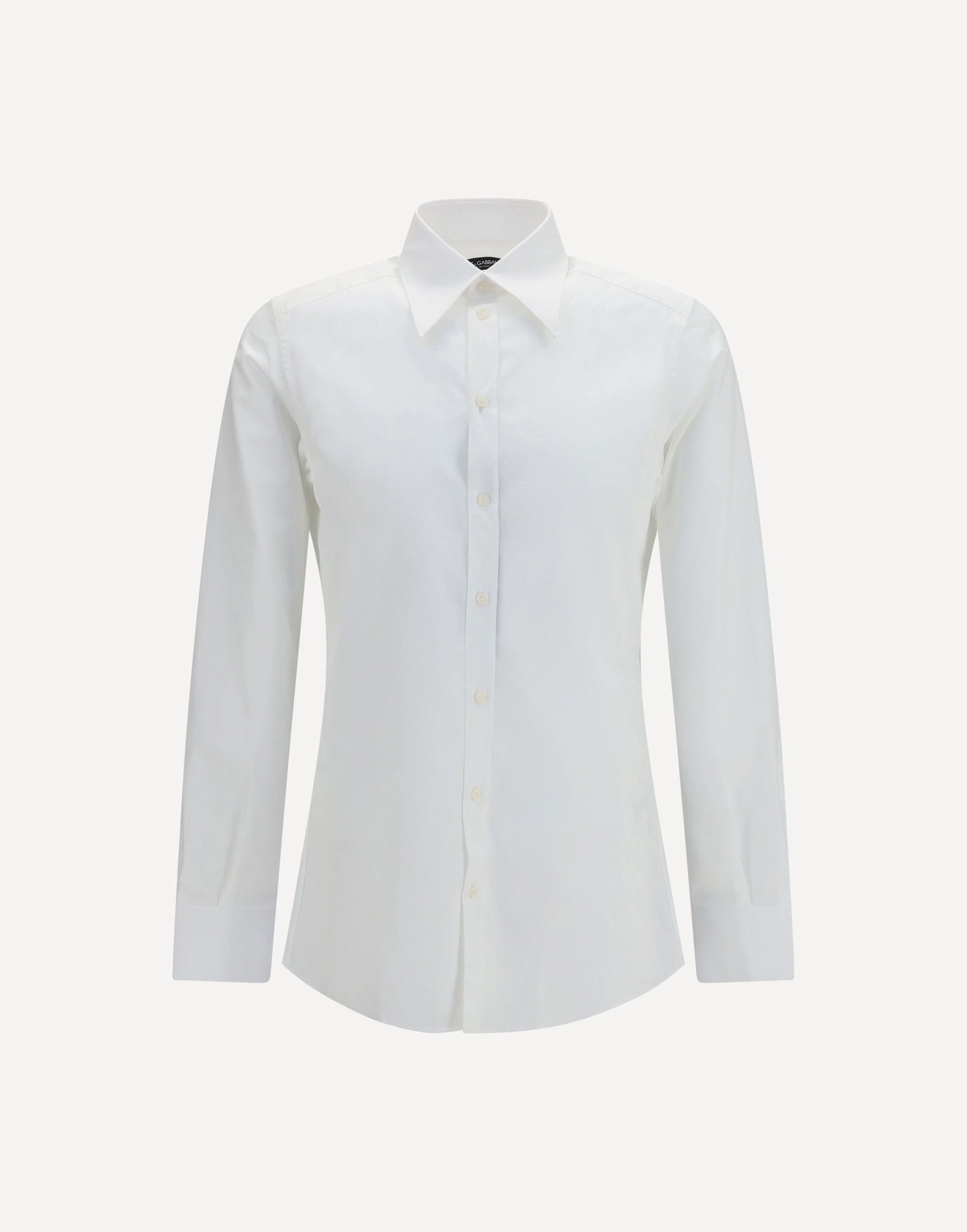 Dolce & Gabbana Gold Cotton Poplin Shirt