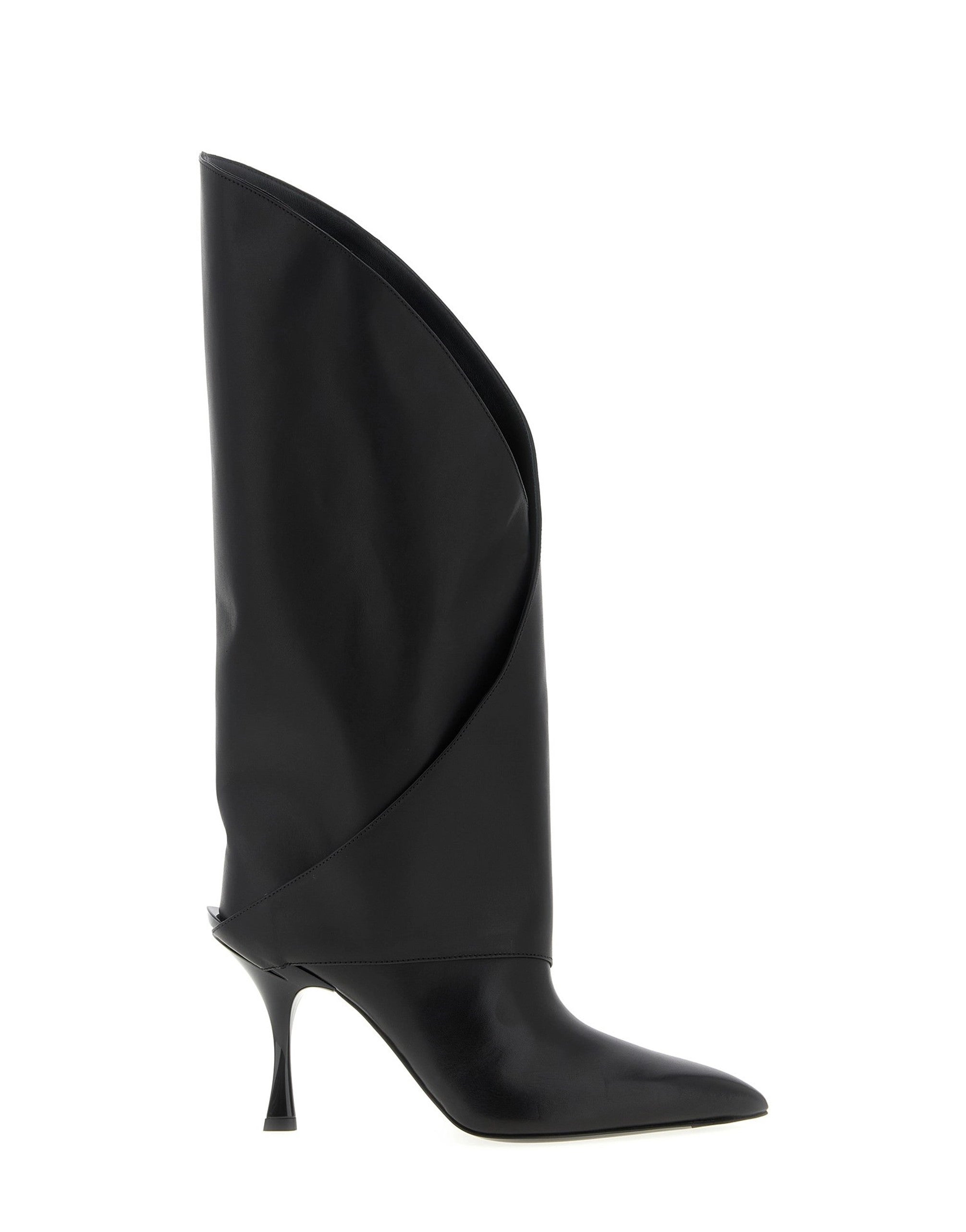 Balmain Twist Calf Leather Boots