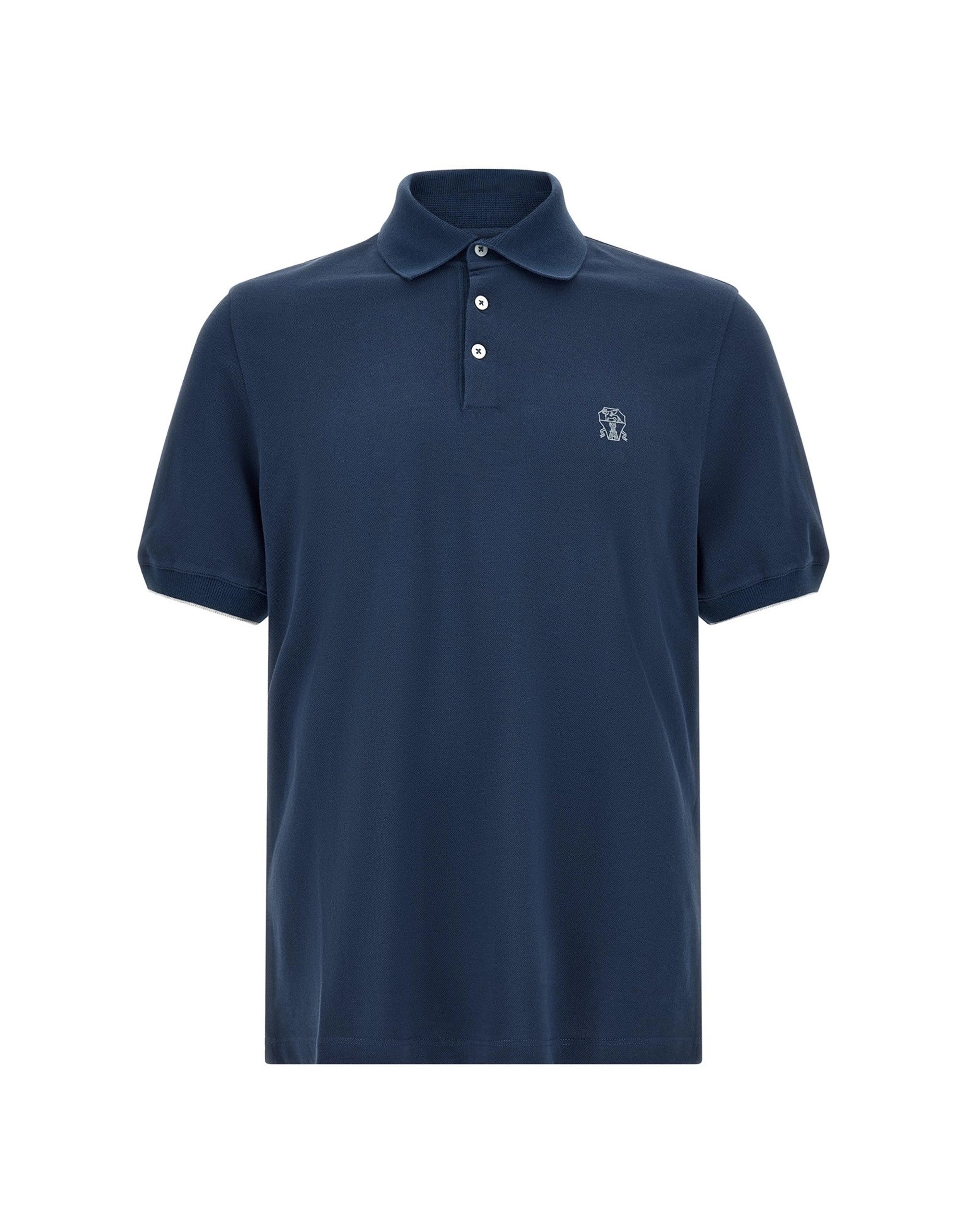 Brunello Cucinelli Logo Piqué Polo Shirt