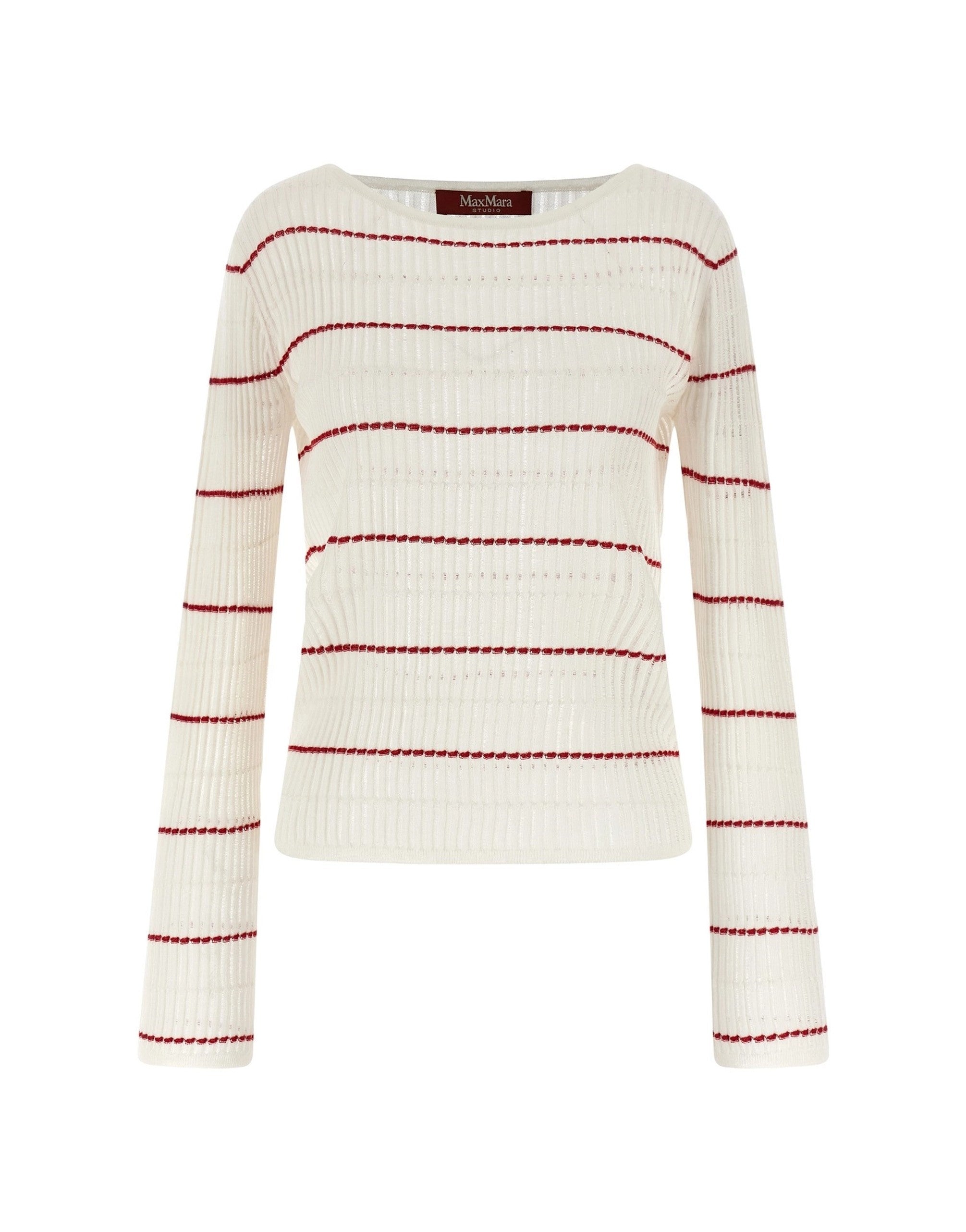 Max Mara White Stepdone Sweater