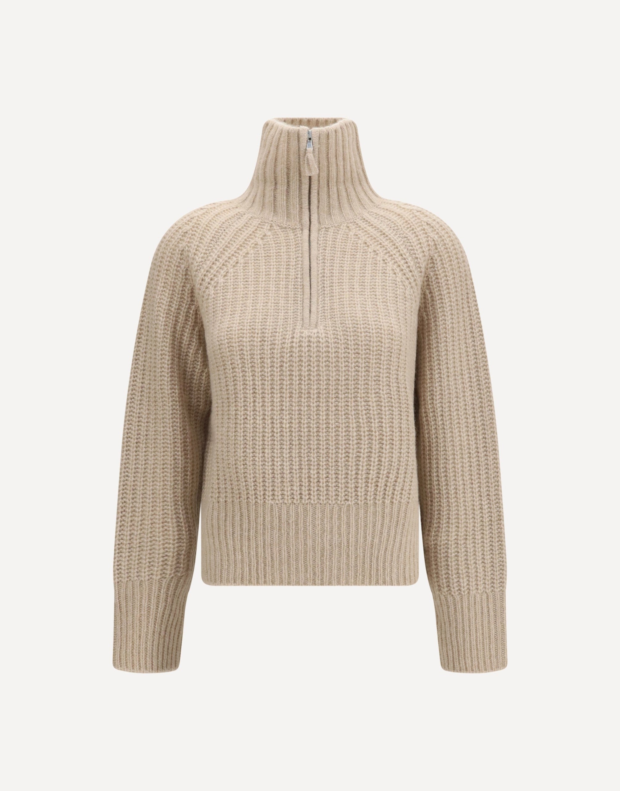 Allude Ribbed Troyer Sweater
