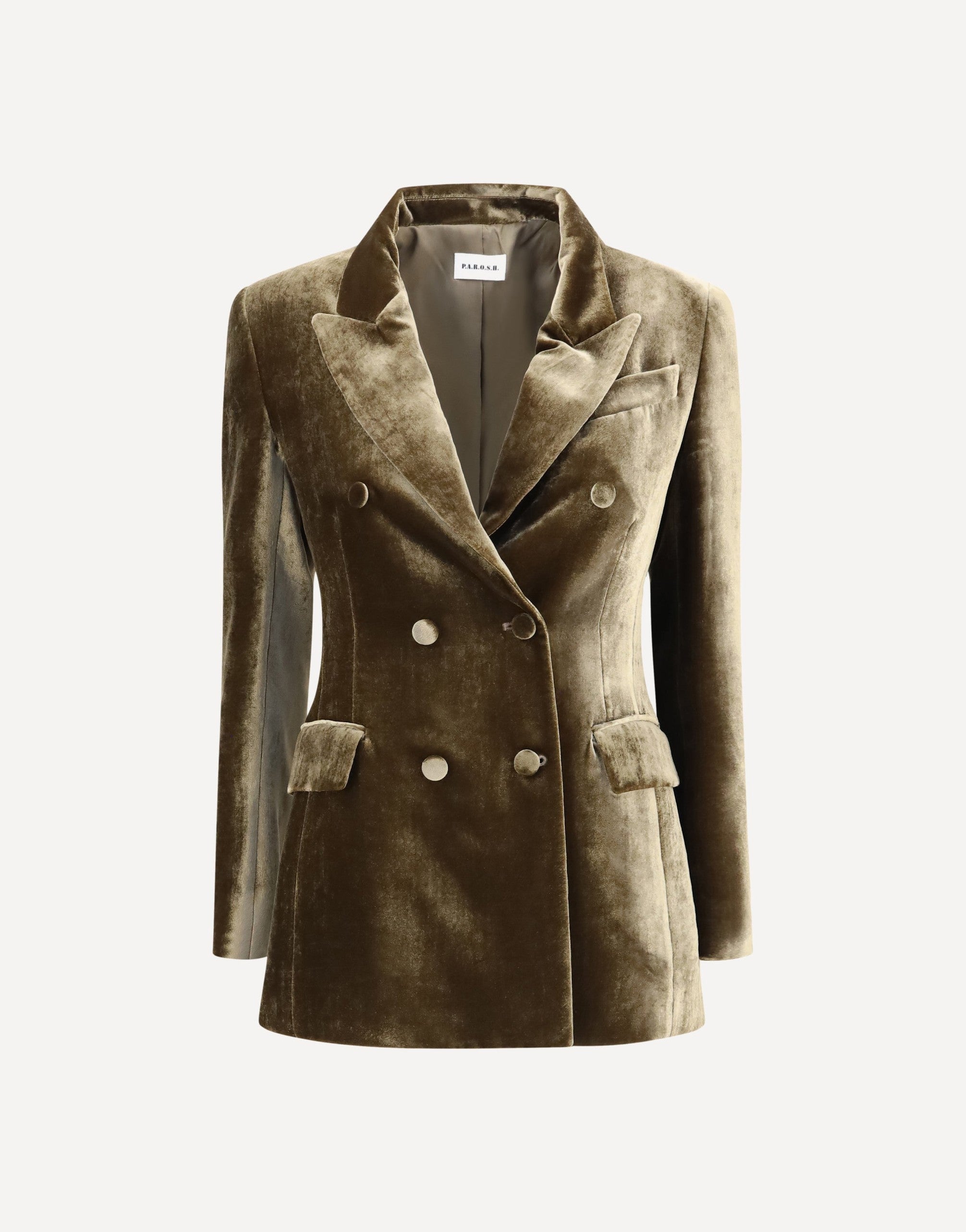 P.A.R.O.S.H. Blazer Doppiopetto in Velluto