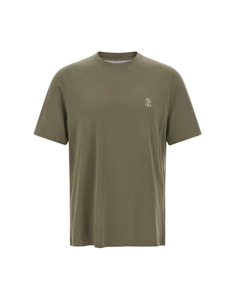Brunello Cucinelli Cotton Jersey Logo T-Shirt | Sendegaro JP