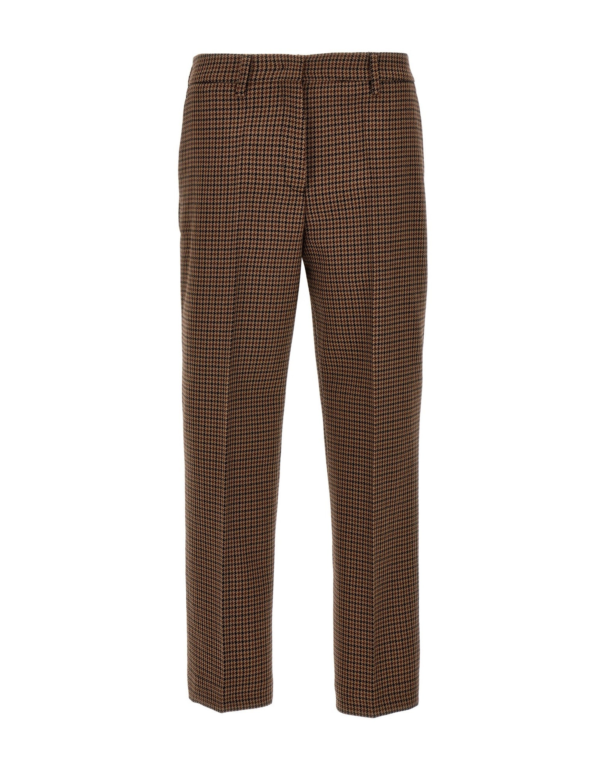 Prada Houndstooth Wool Pants