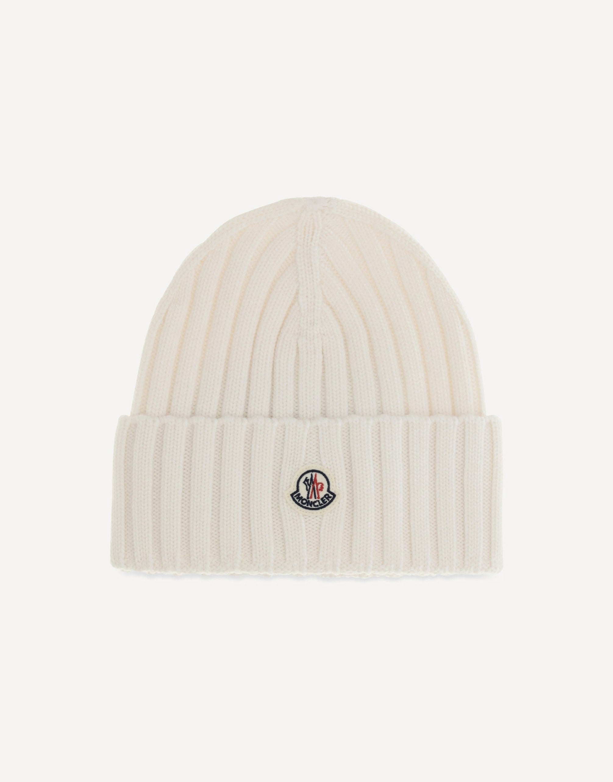 Moncler Wool Beanie With Logo