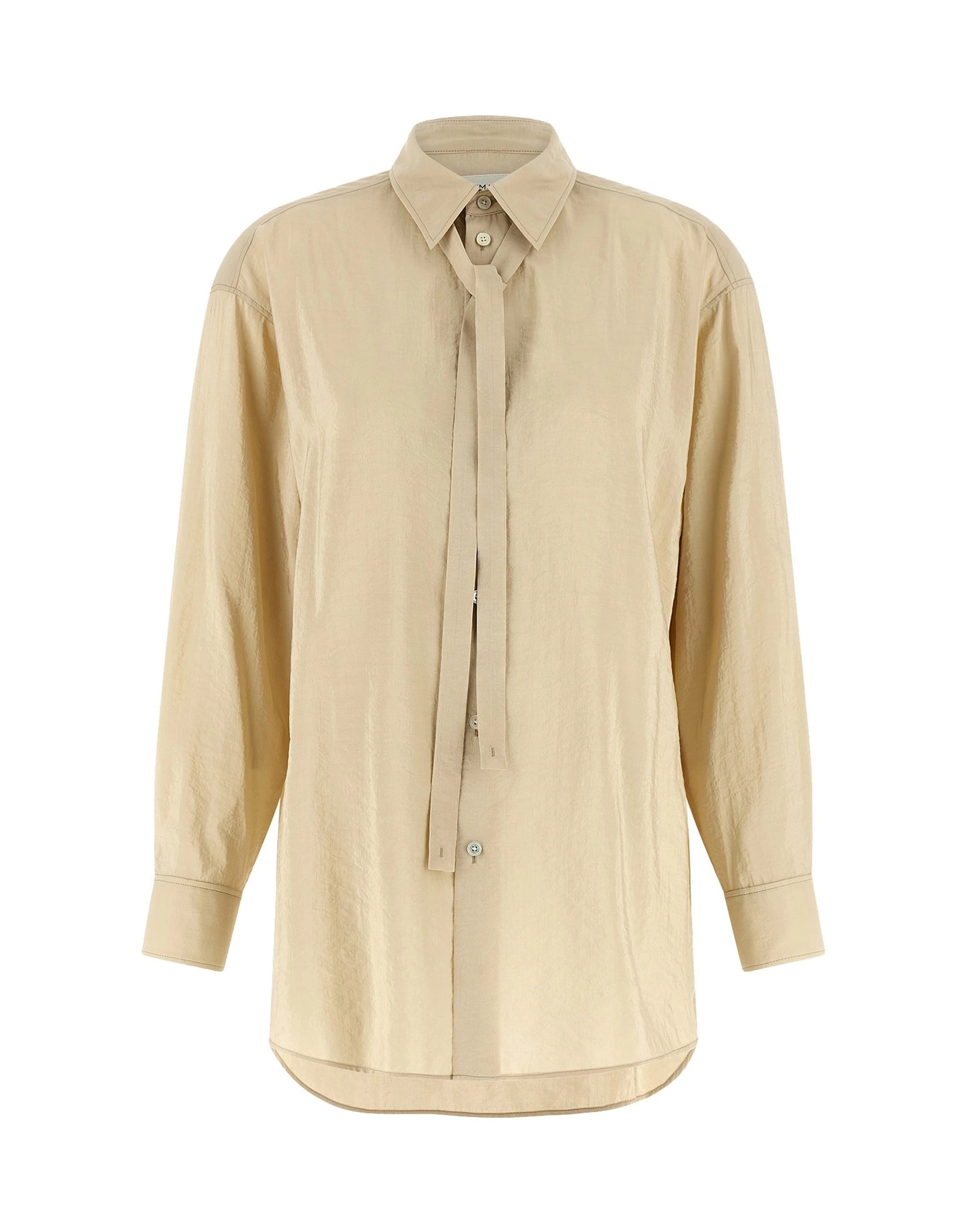 Lemaire Tie Detail Silk Shirt