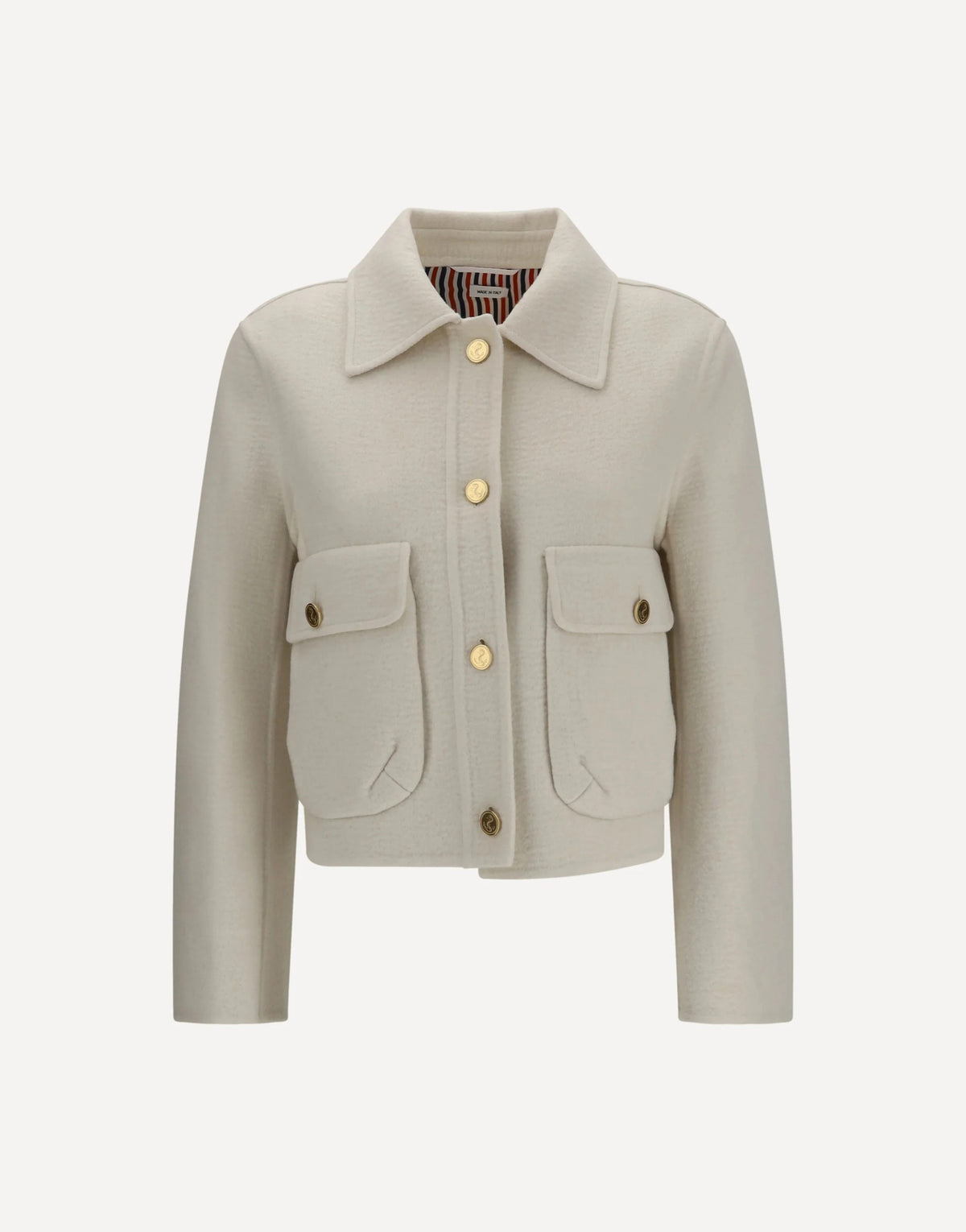 Thom Browne Wool Cashmere Bell-Sleeve Jacket