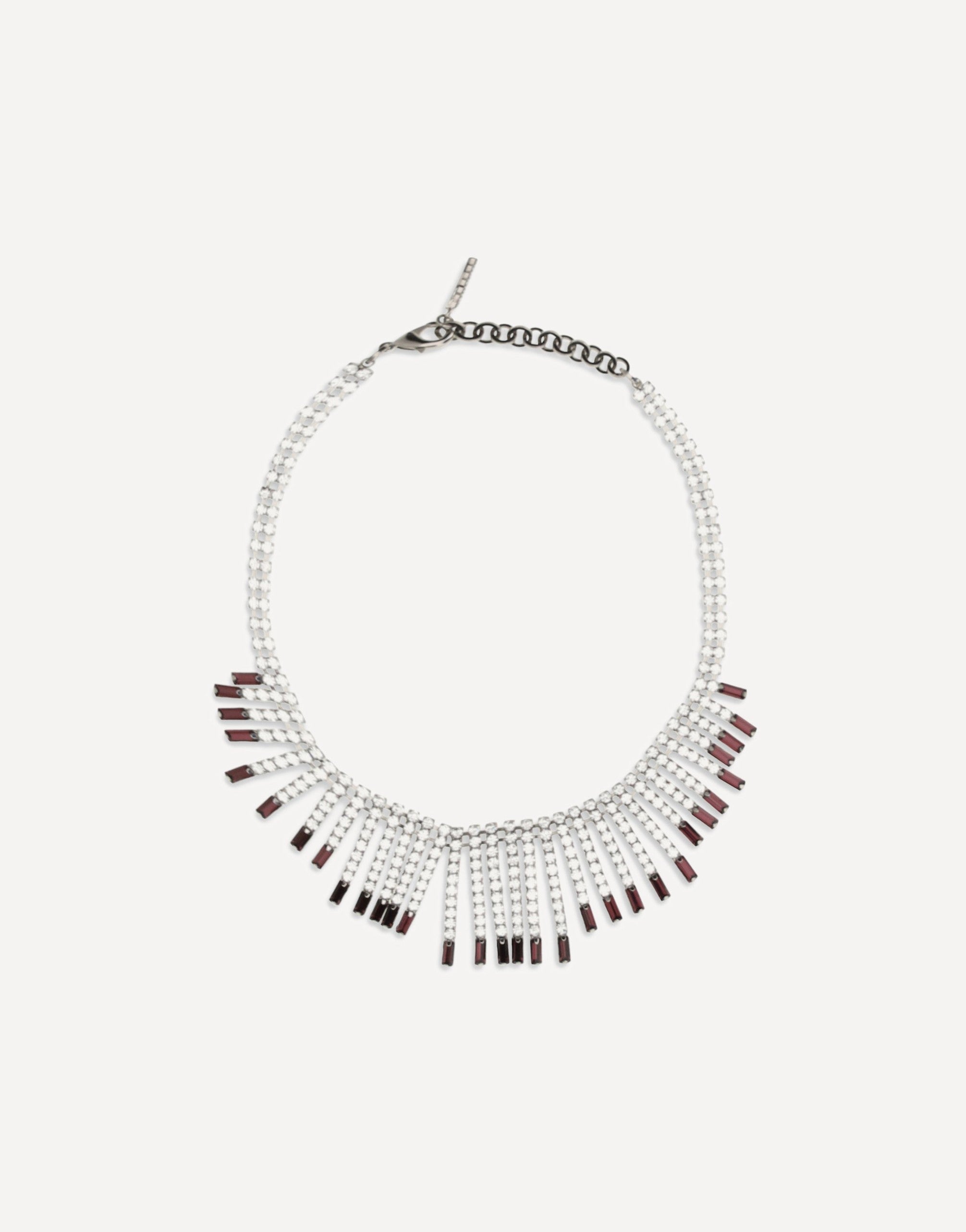 Alessandra Rich Crystal Fringe Necklace