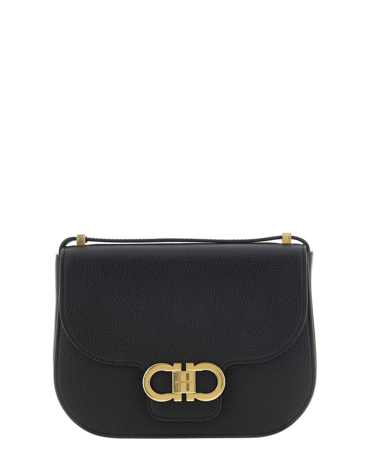 Ferragamo North-South Double Gancini Crossbody Bag