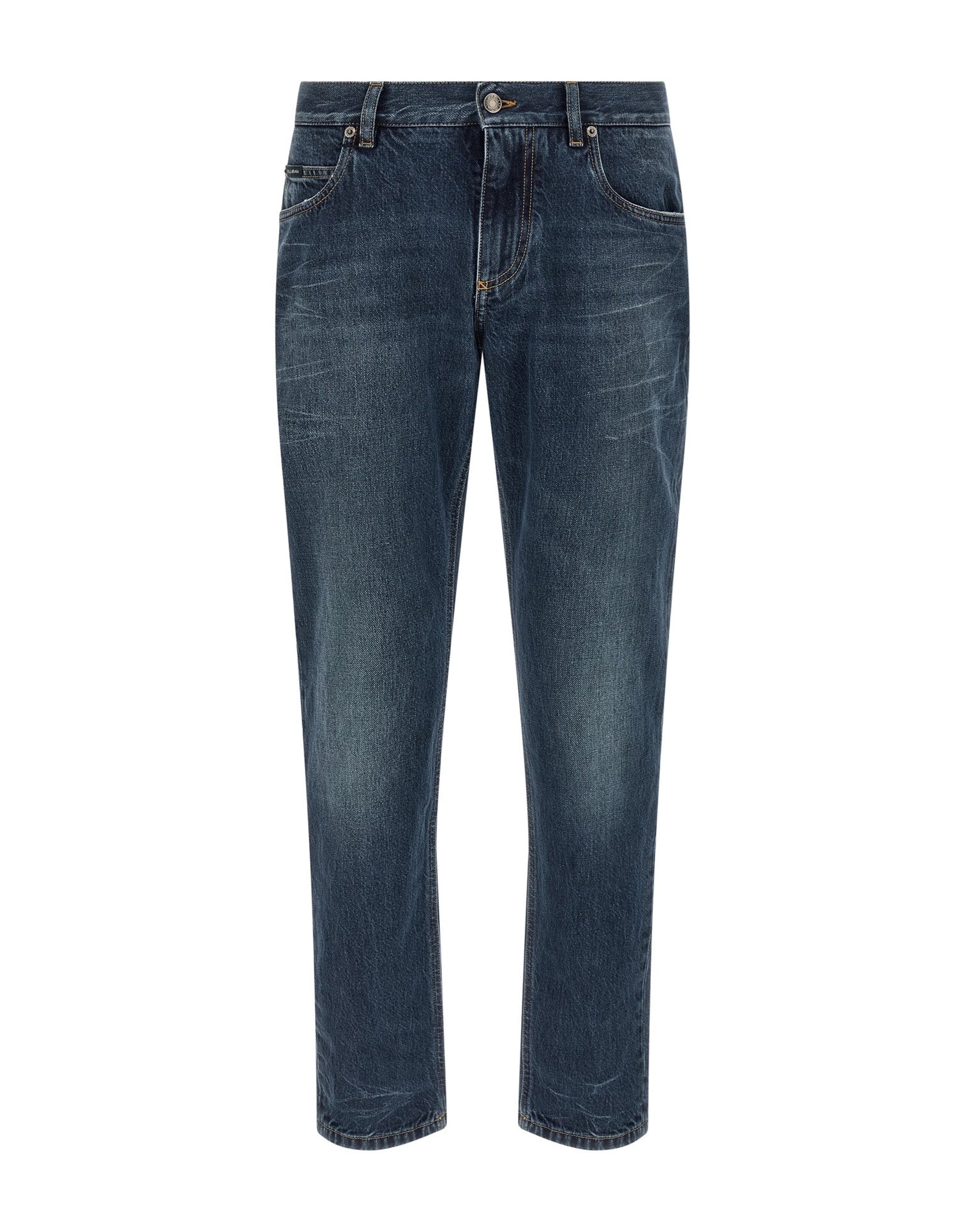 Dolce & Gabbana Embroidered Logo Jeans