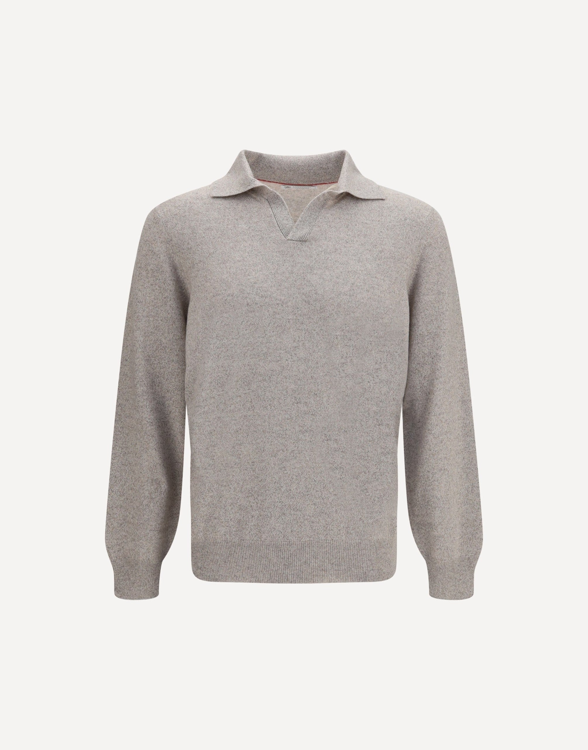Brunello Cucinelli Mouliné Cashmere Knit Polo