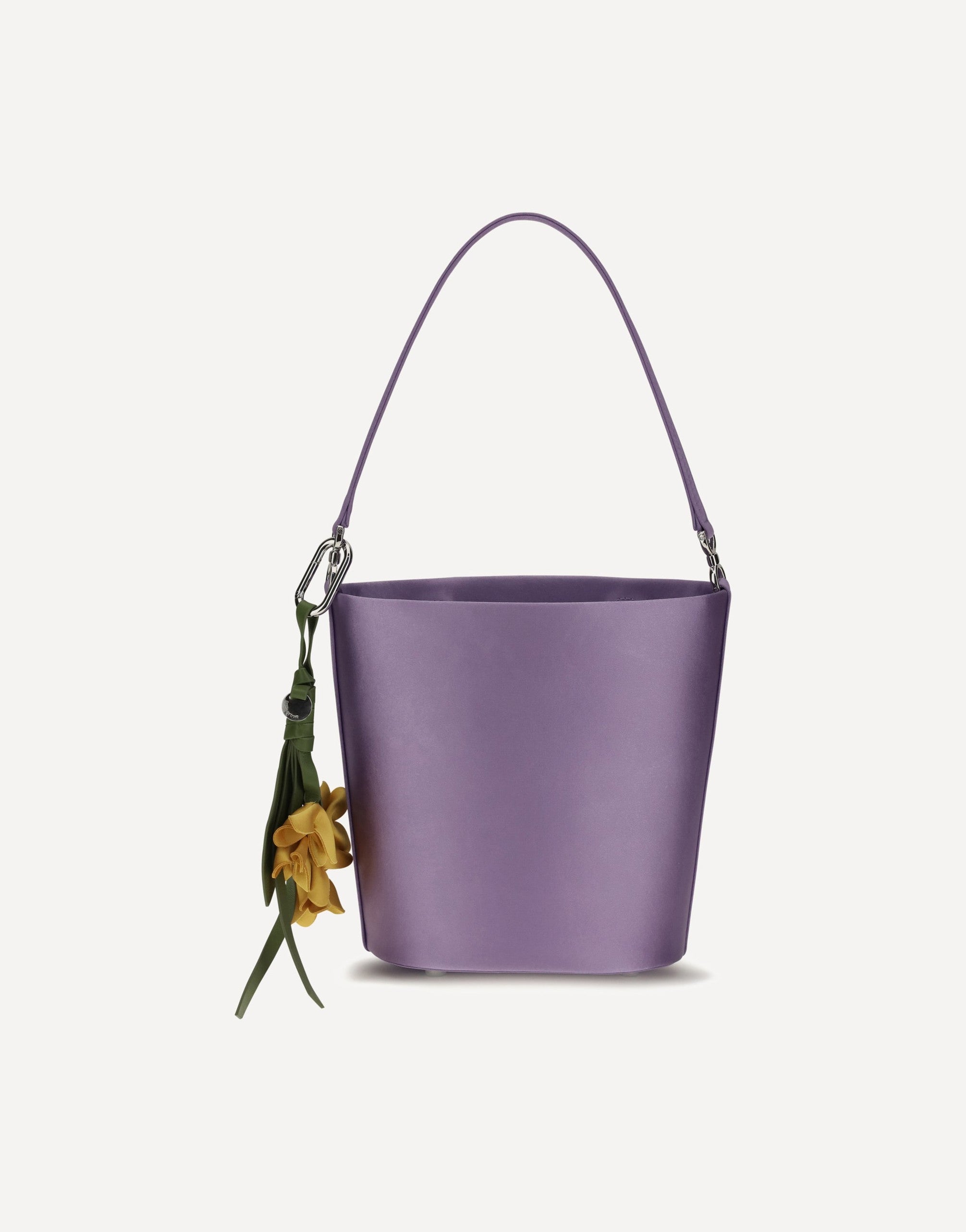 Self-Portrait Satin Bucket Bag
